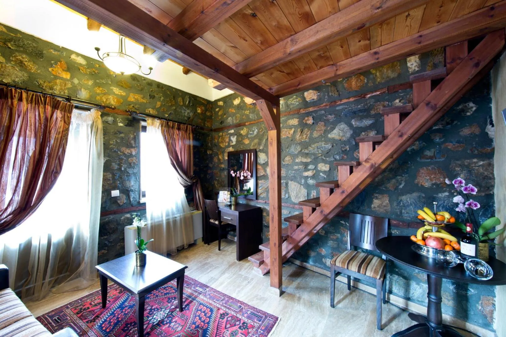 Living room in Chalet Lithos