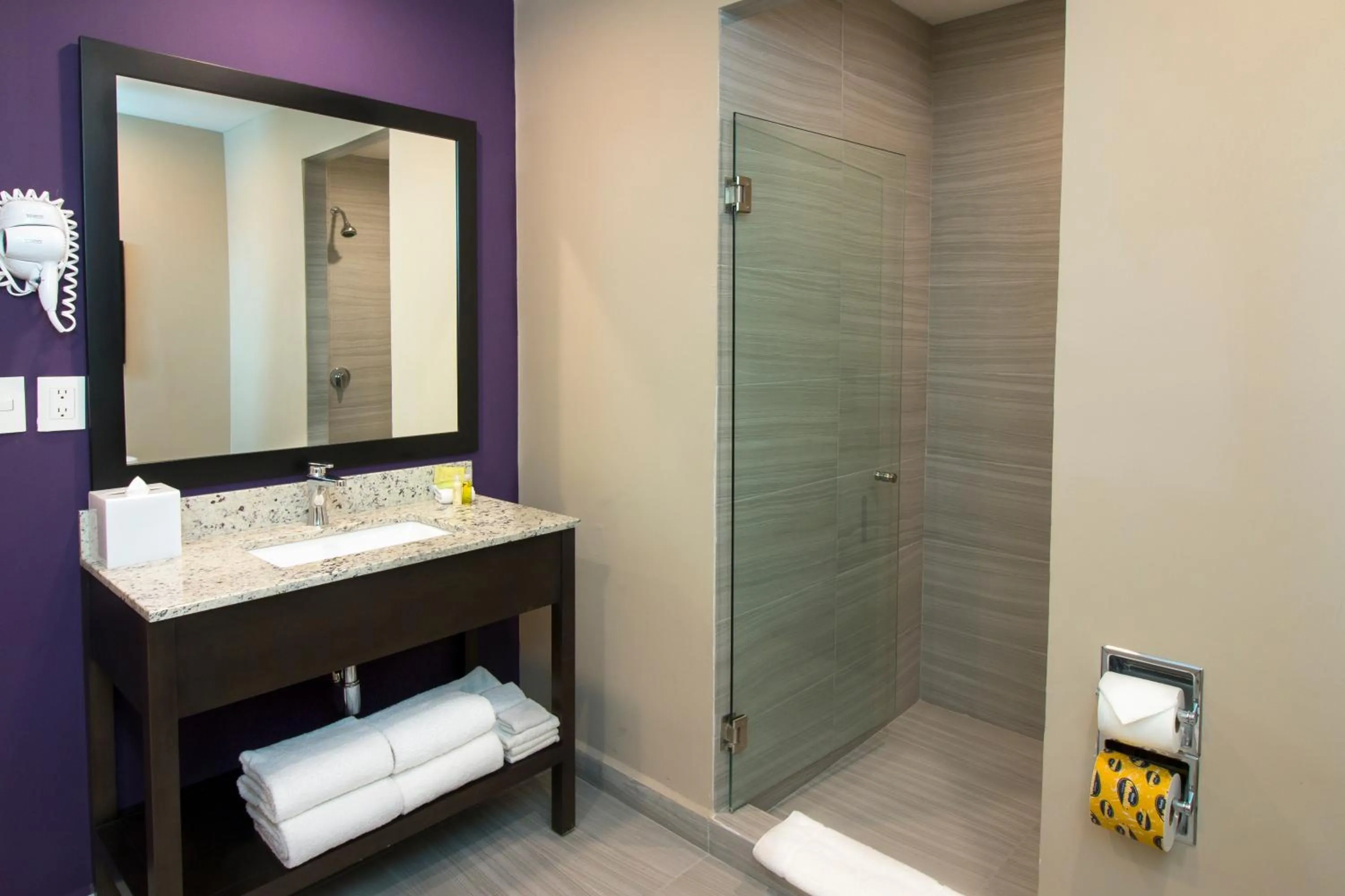Bathroom in CHN Hotel Monterrey Aeropuerto, Trademark by Wyndham