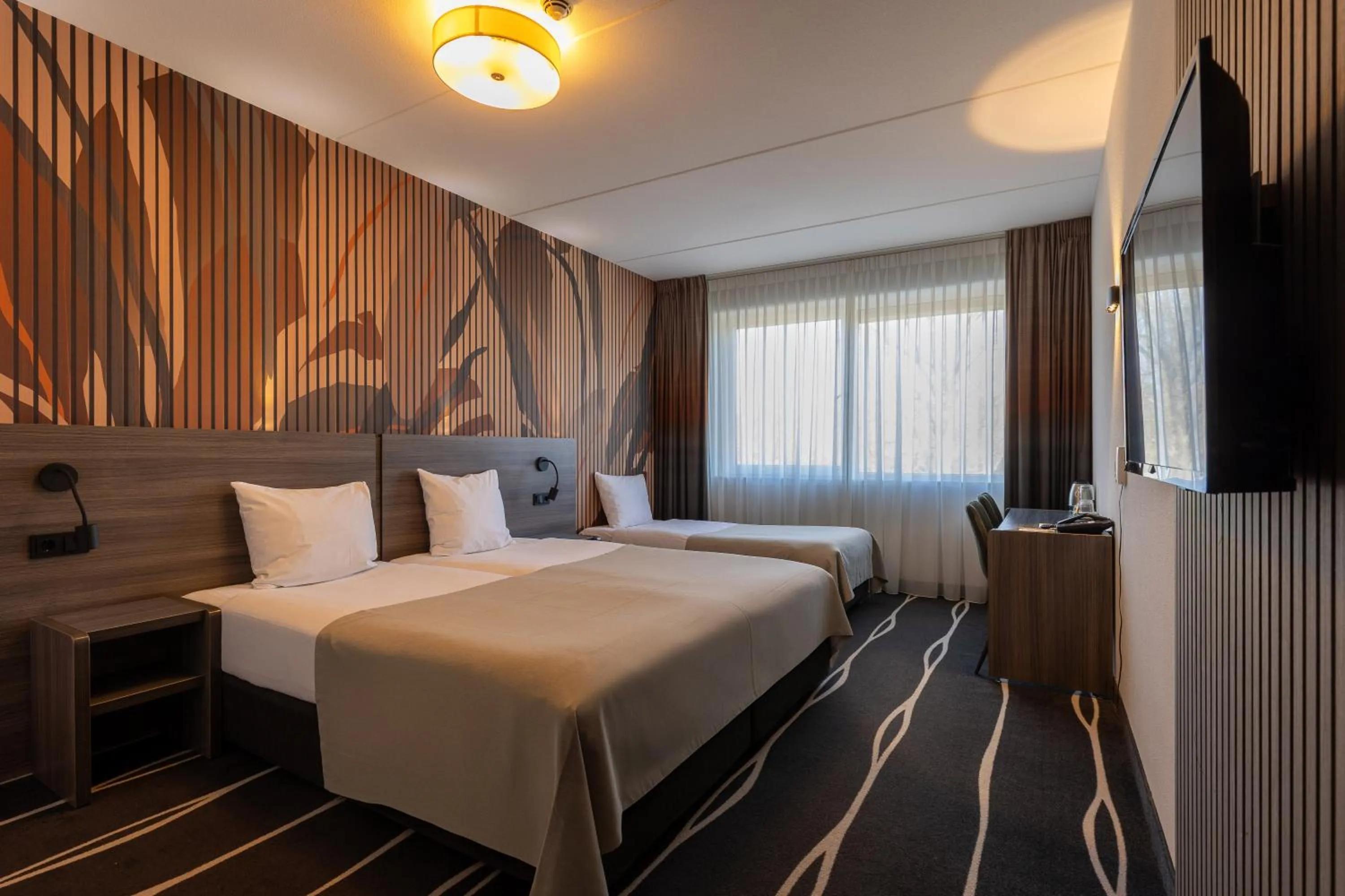 Photo of the whole room, Bed in Hotel De Bonte Wever Assen