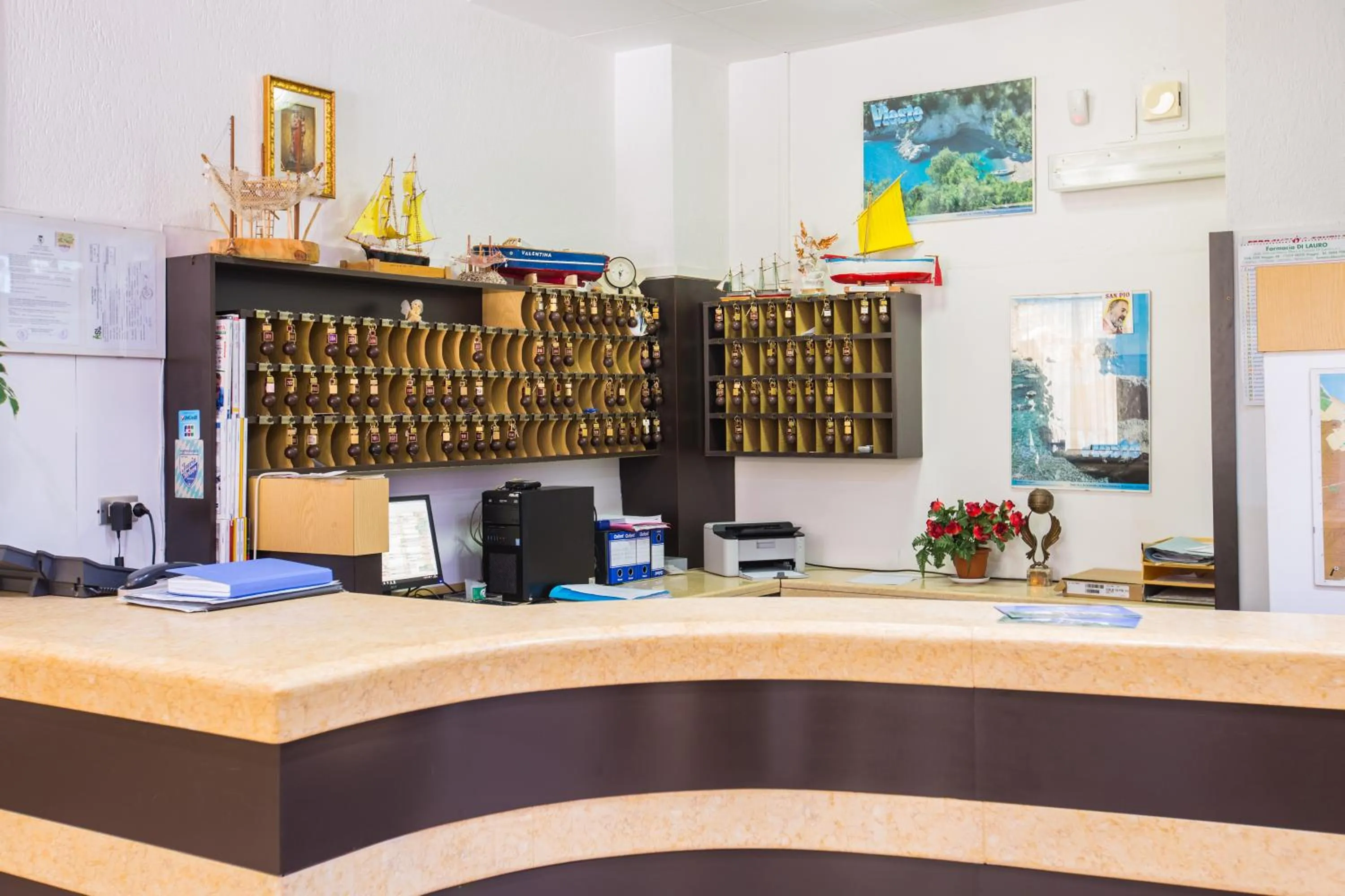 Lobby or reception in Hotel Mediterraneo