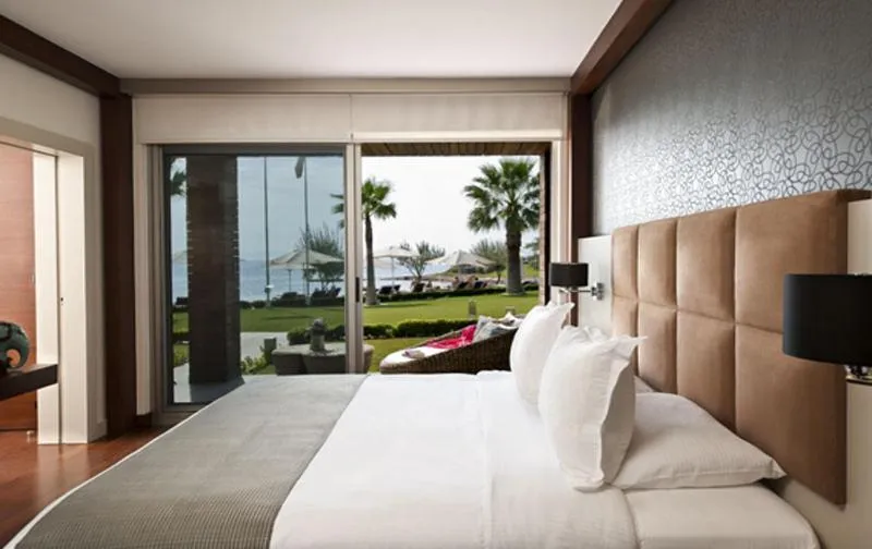 Patio, Bed in Ortunc Hotel - Cunda Island (Adult Only)