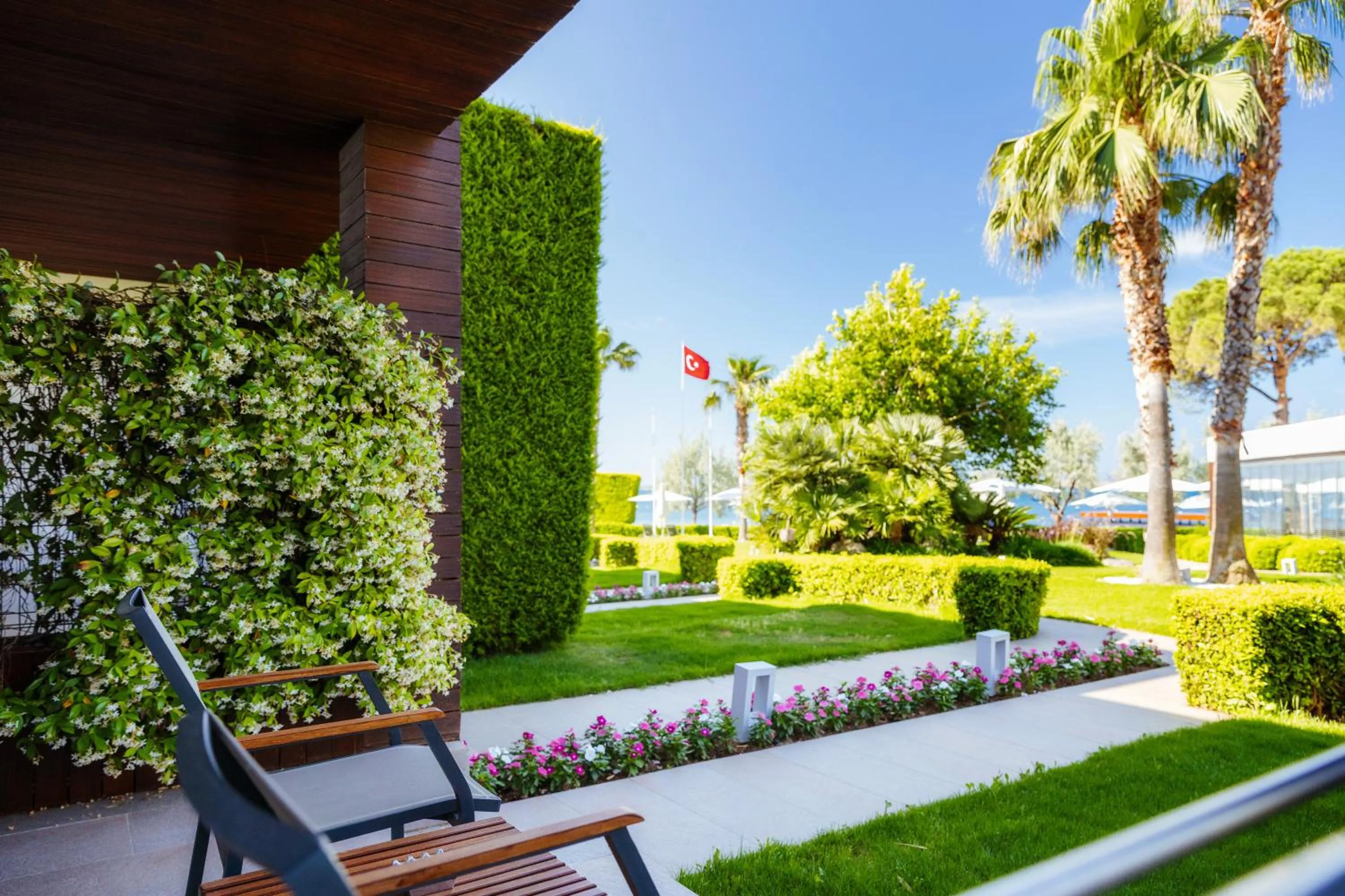 Patio in Ortunc Hotel - Cunda Island (Adult Only)