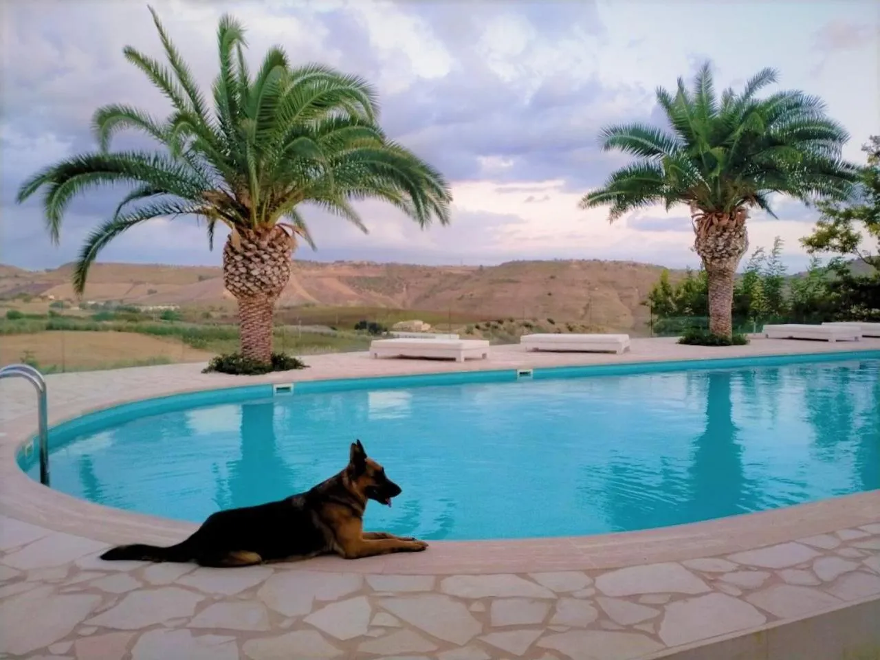 Pool view in Colle San Mauro
