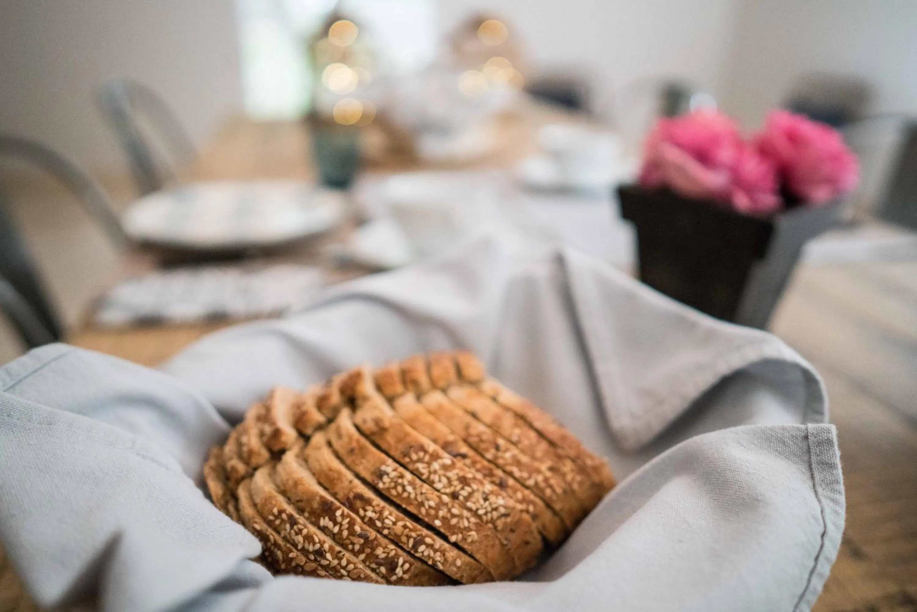 Continental breakfast in Domaine de Saint Clair