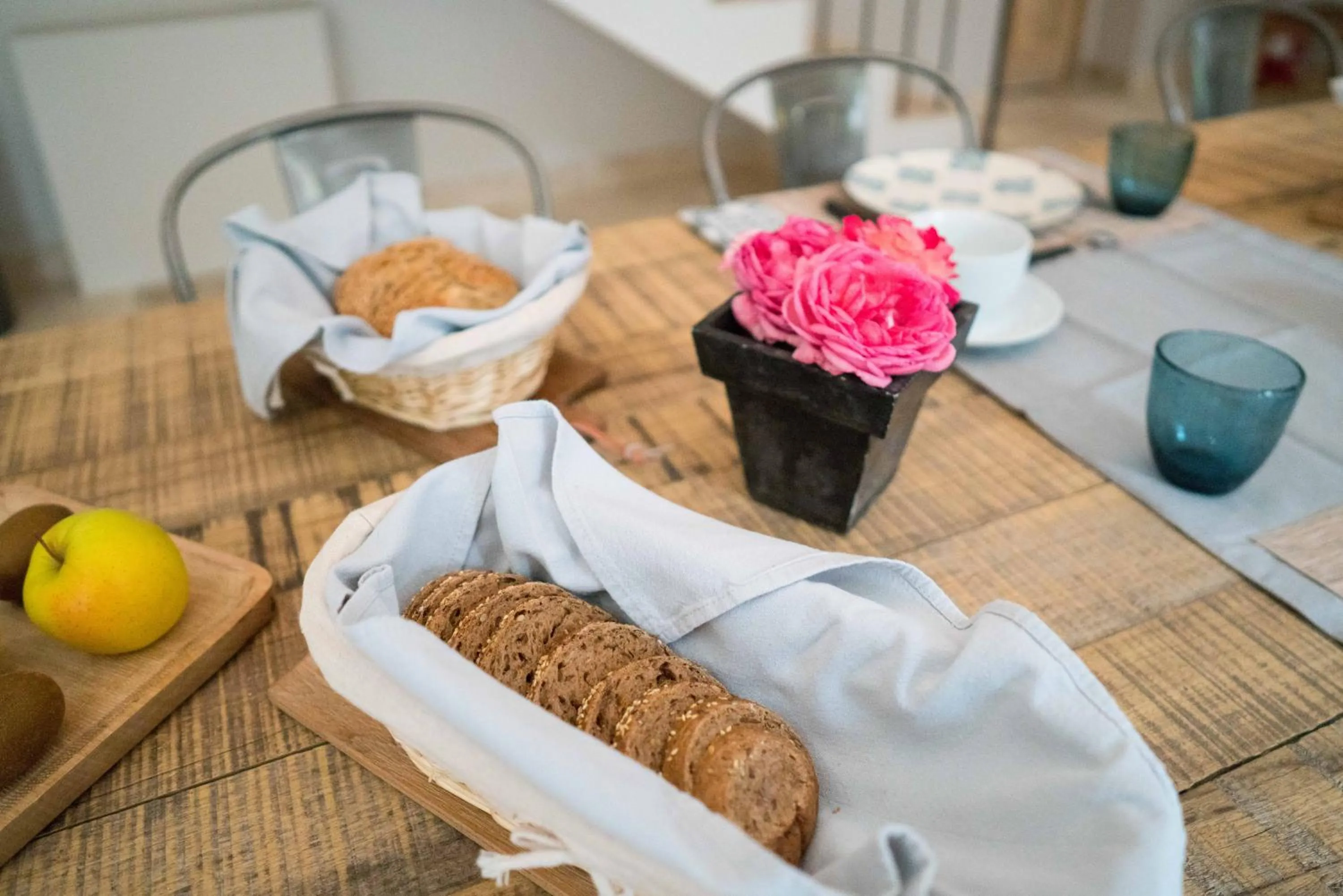 Continental breakfast in Domaine de Saint Clair