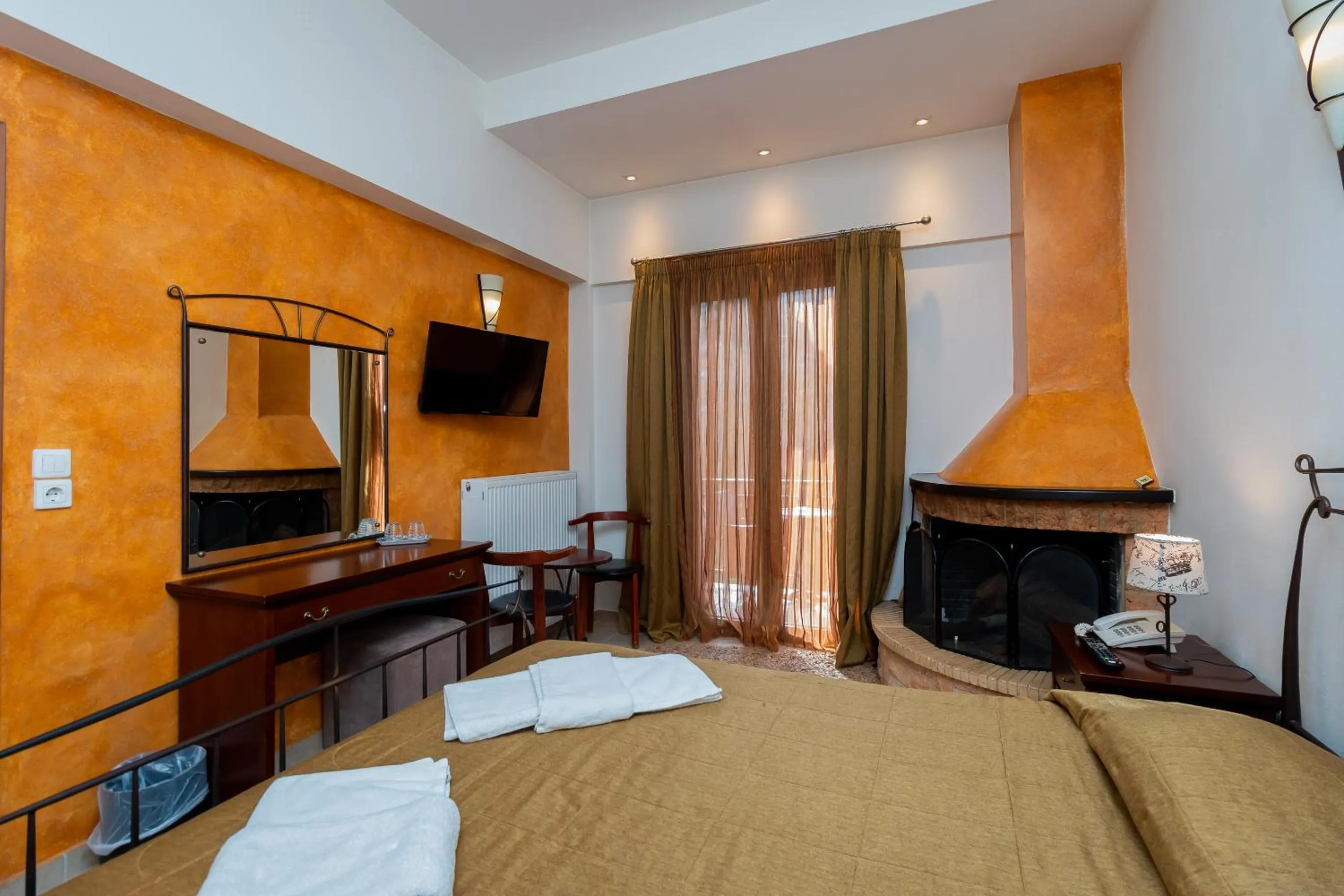 Bed in Ahilion Hotel