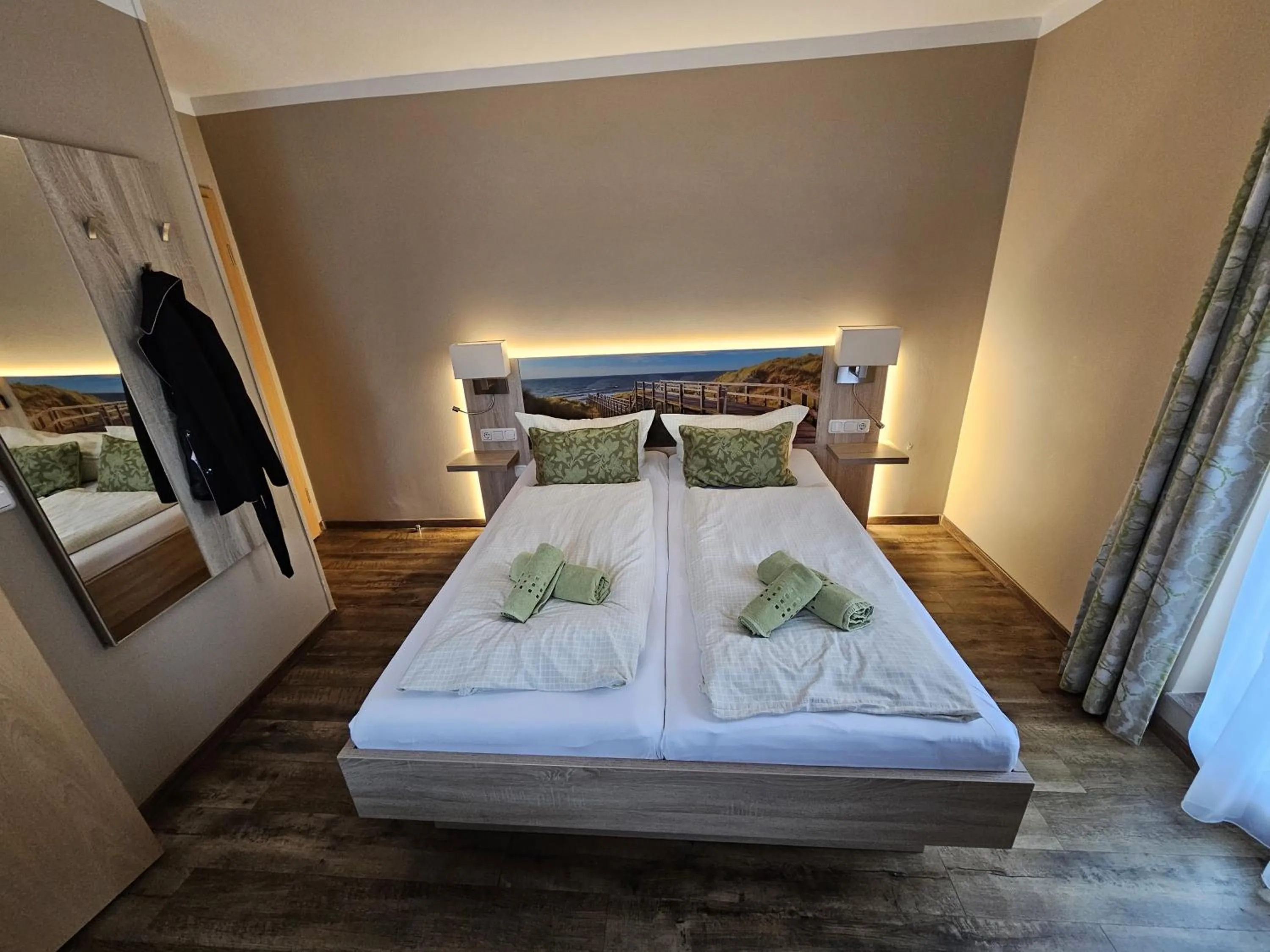 Bed in Hotel Pension Am Hafen