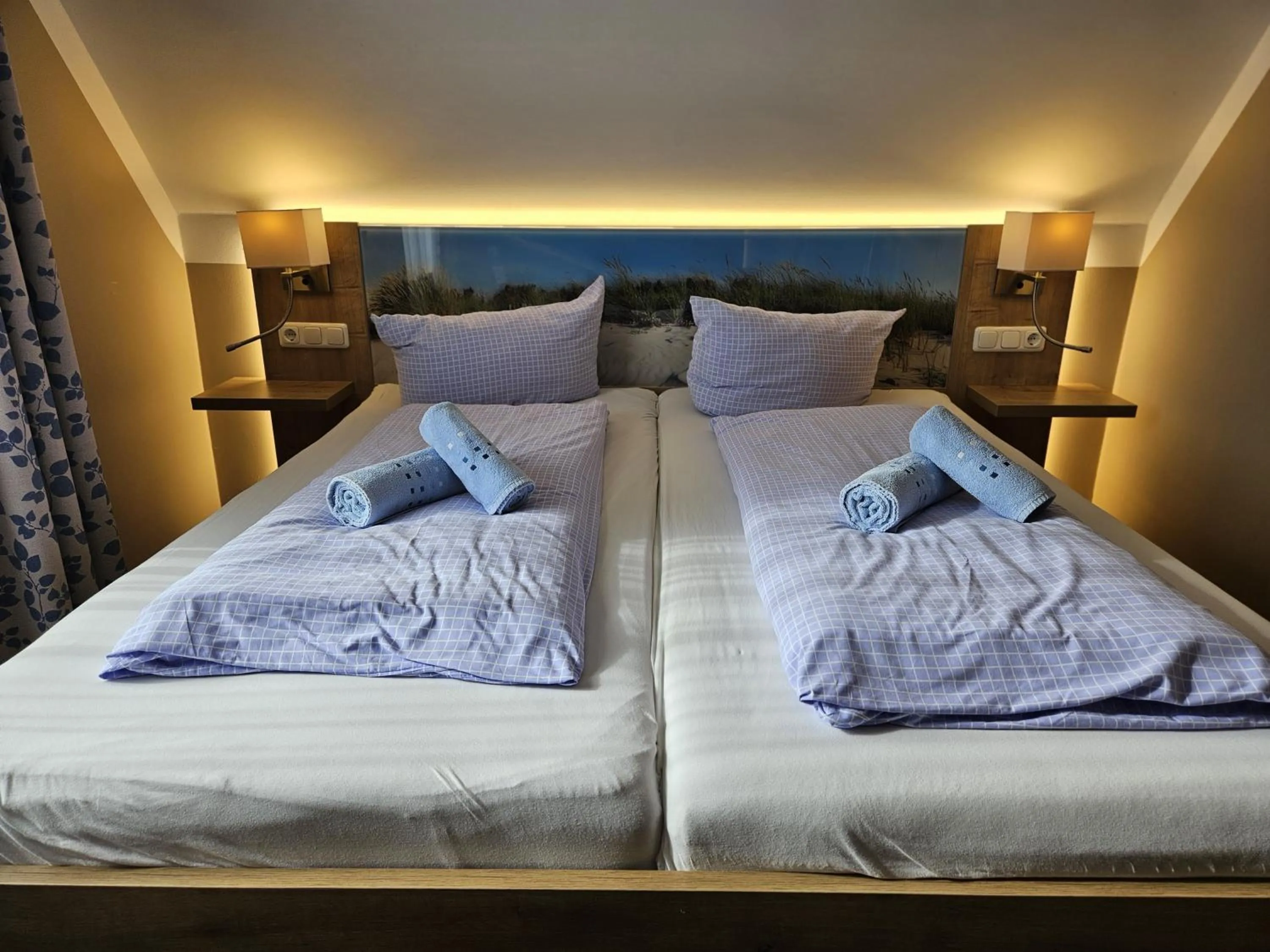 Bed in Hotel Pension Am Hafen