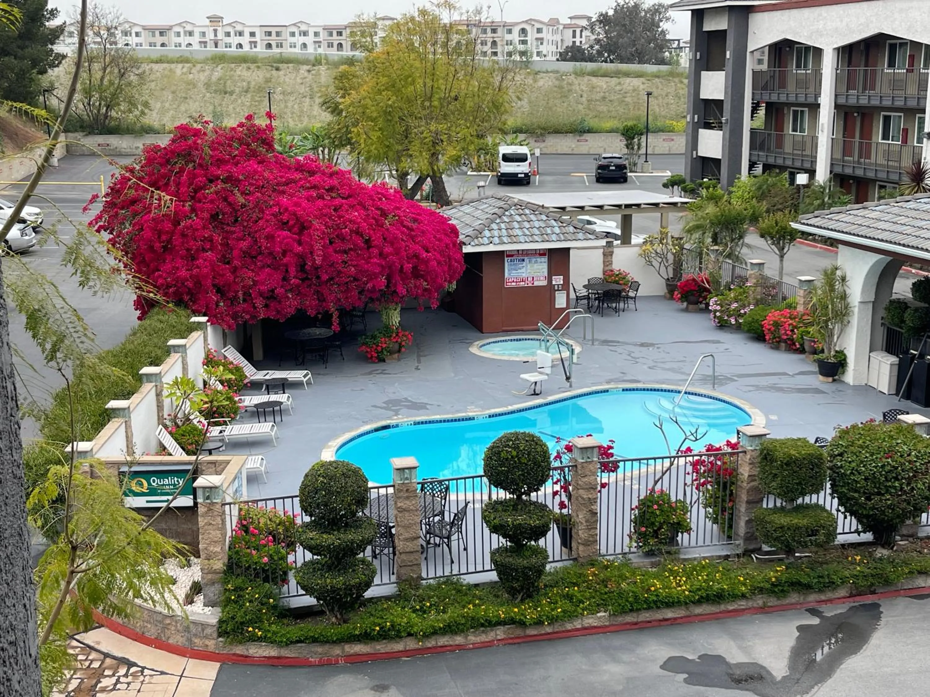 Swimming pool in Quality Inn Ontario Airport Convention Center