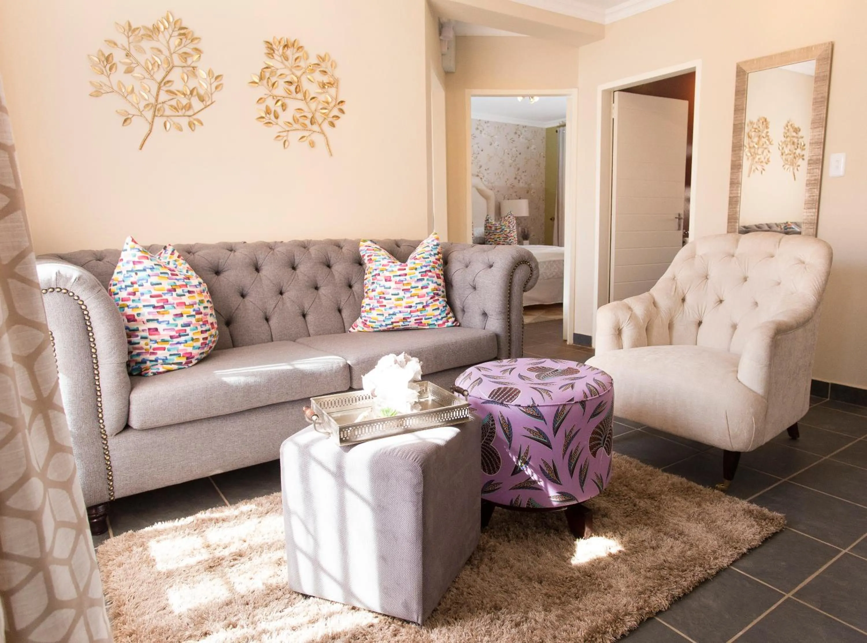 Living room in 3 Lux Suites