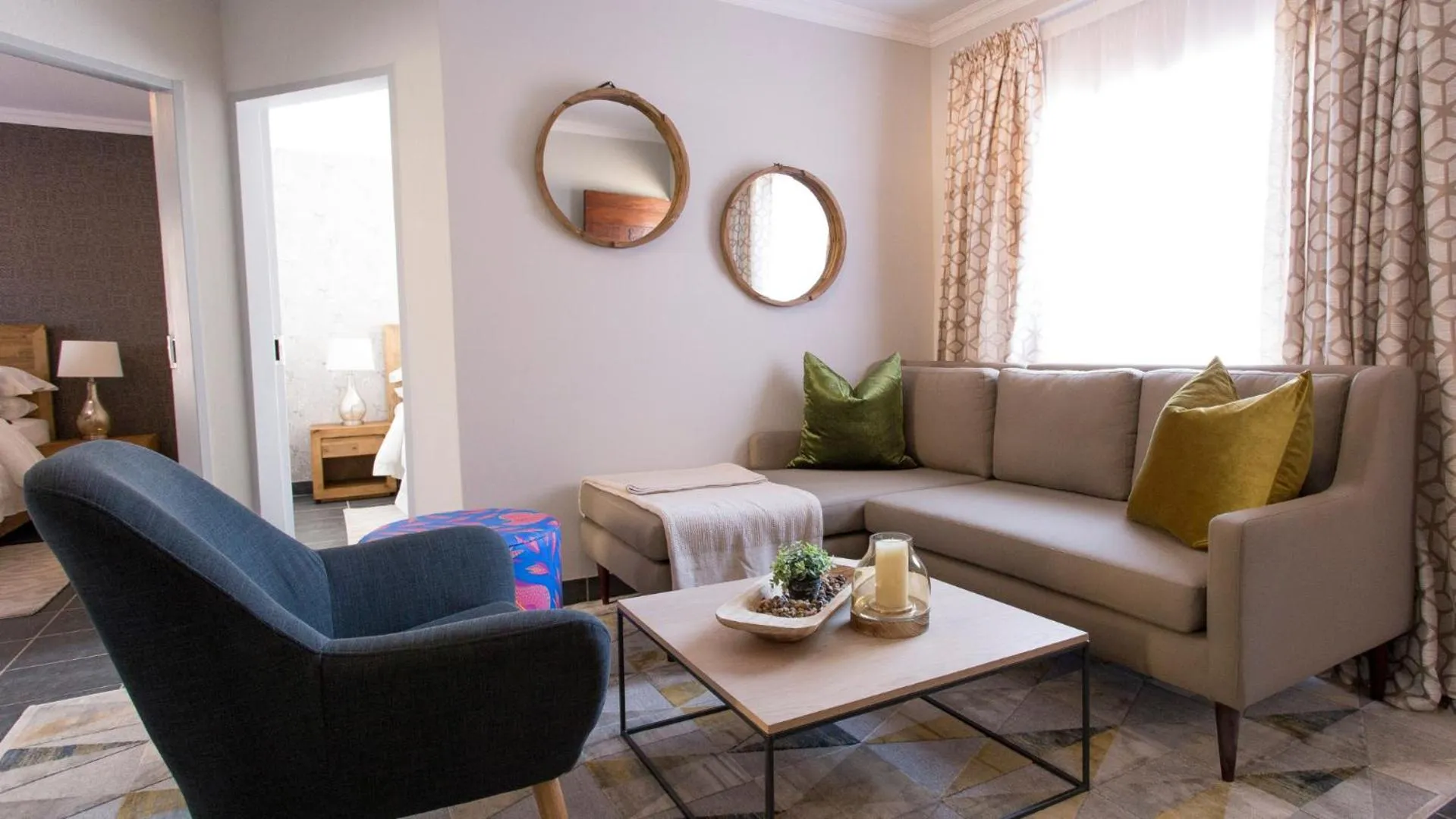 Living room in 3 Lux Suites