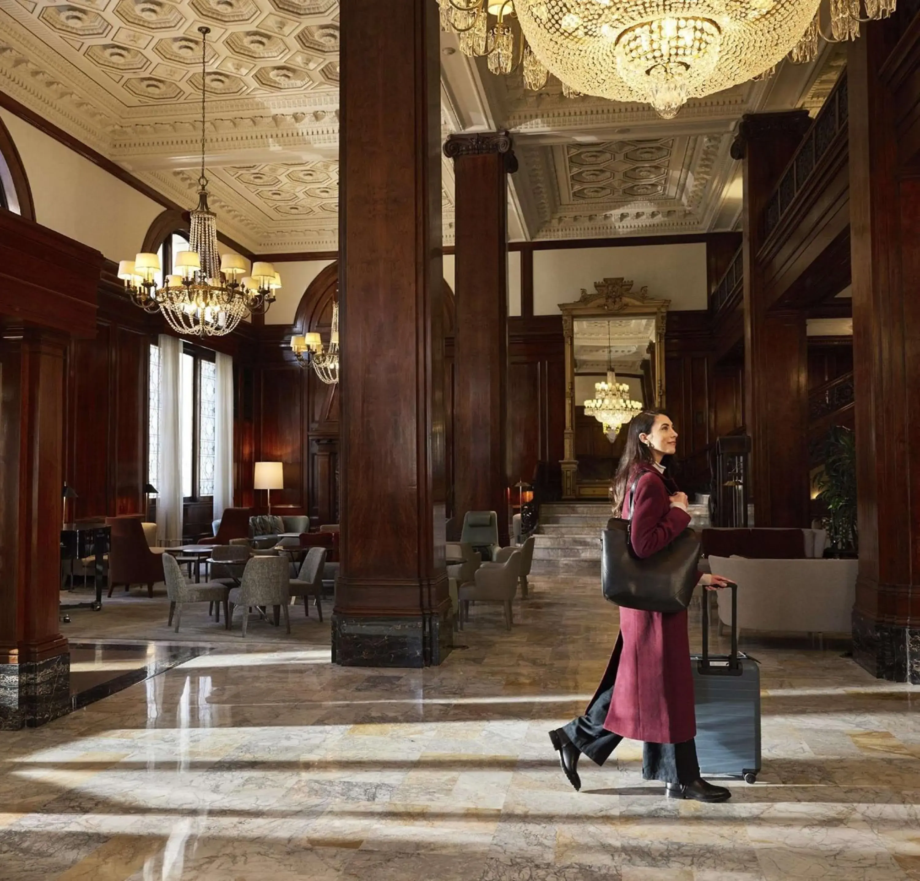 Lobby or reception in The Benson Portland, Curio Collection by Hilton Lobby or reception in The Benson Portland, Curio Collection by Hilton