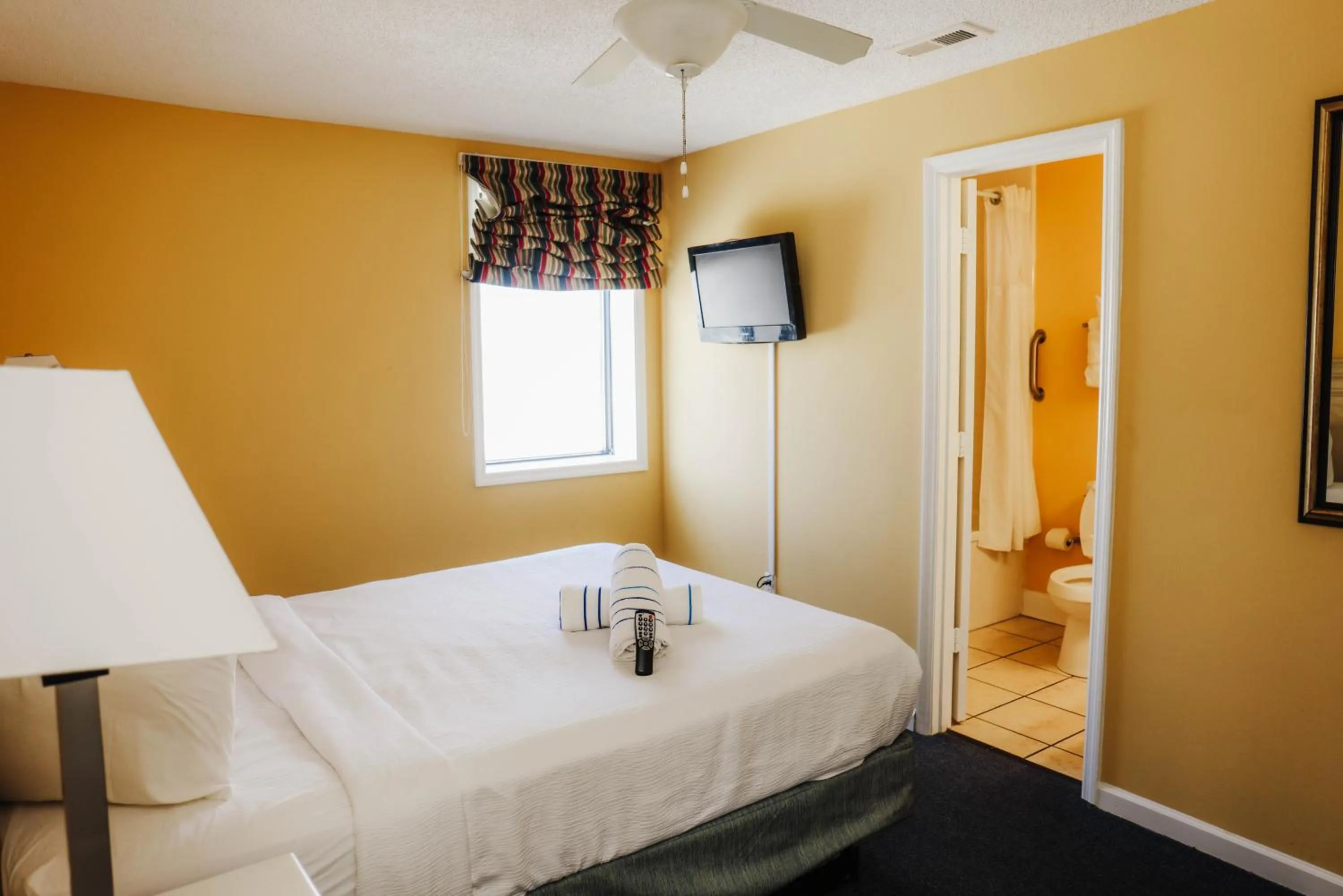 Bed in Ocean Club Resort Myrtle Beach a Ramada by Wyndham