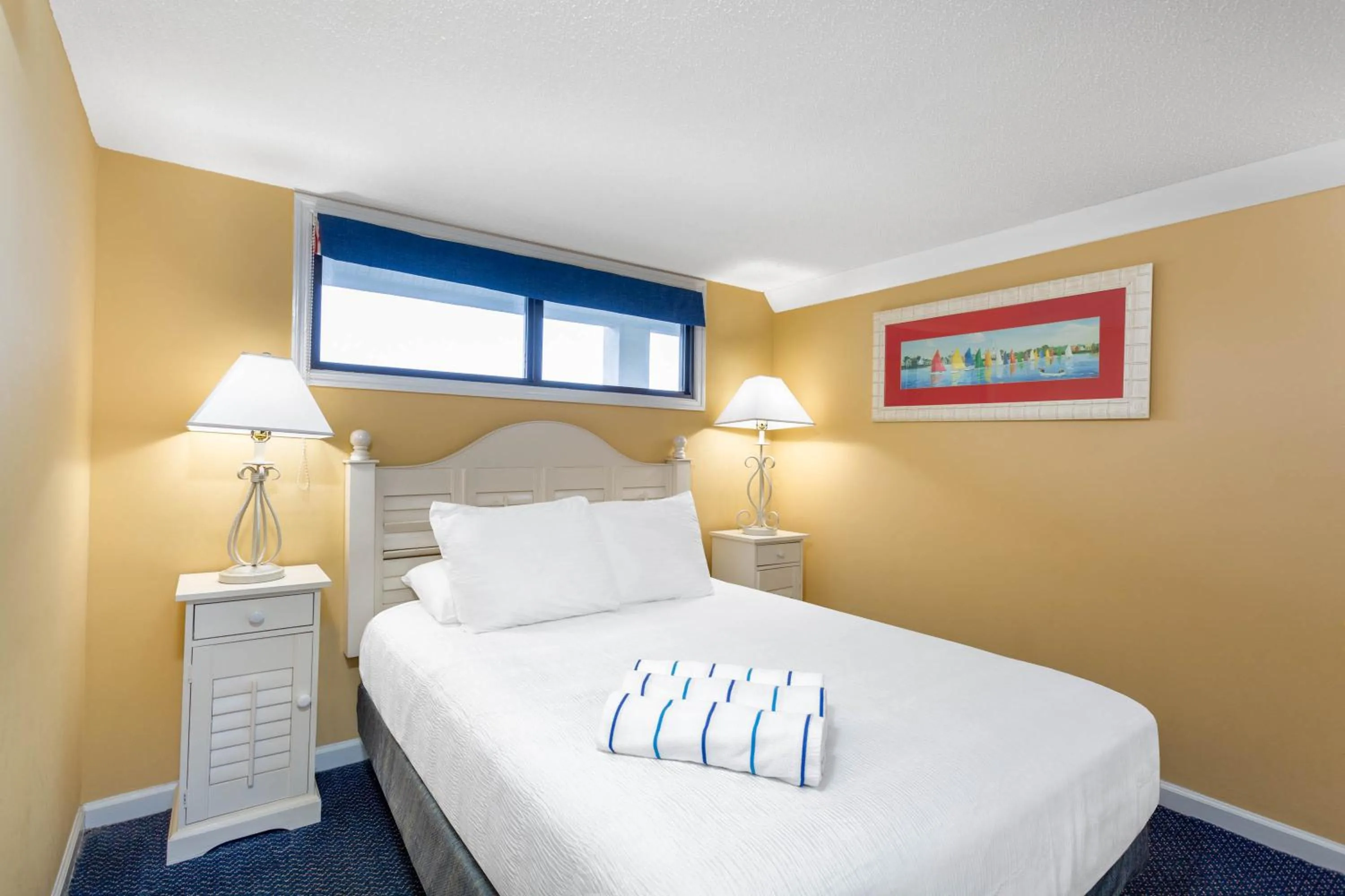 Bed in Ocean Club Resort Myrtle Beach a Ramada by Wyndham