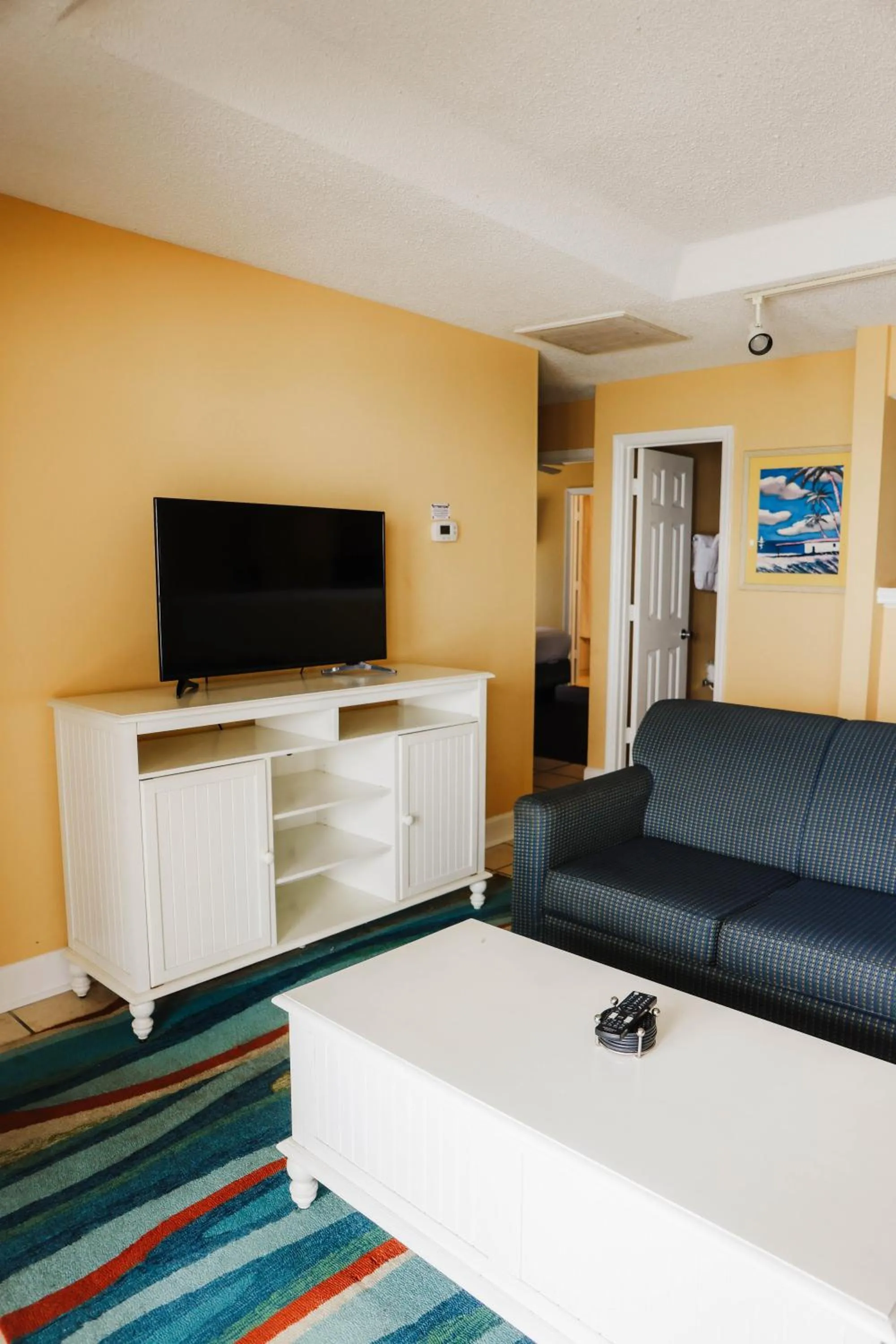 Living room in Ocean Club Resort Myrtle Beach a Ramada by Wyndham