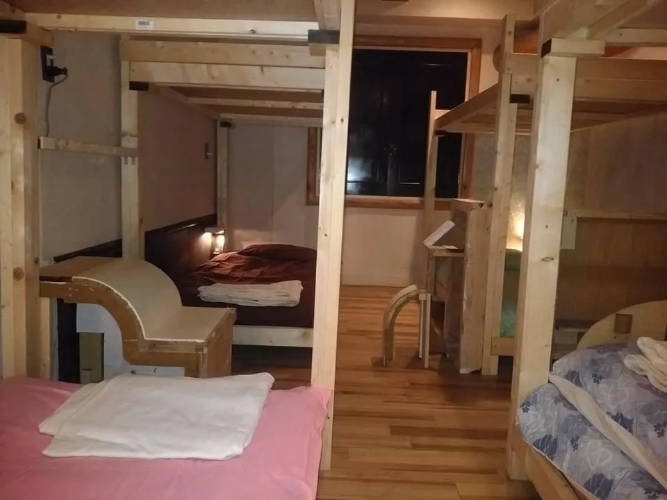 Bed in ILA Hakushu Guesthouse