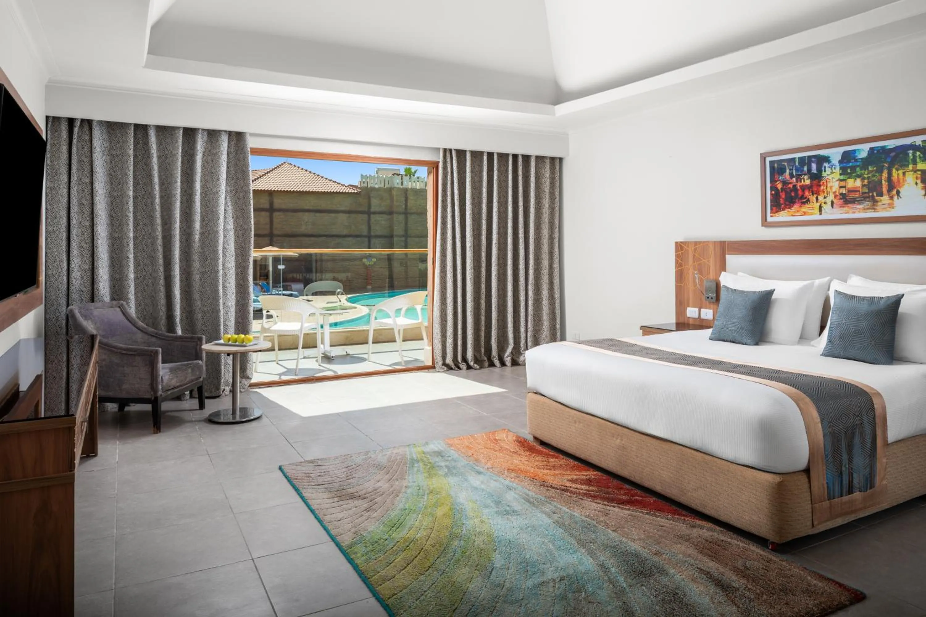 Bed in Pickalbatros Aqua Blu Sharm El Sheikh