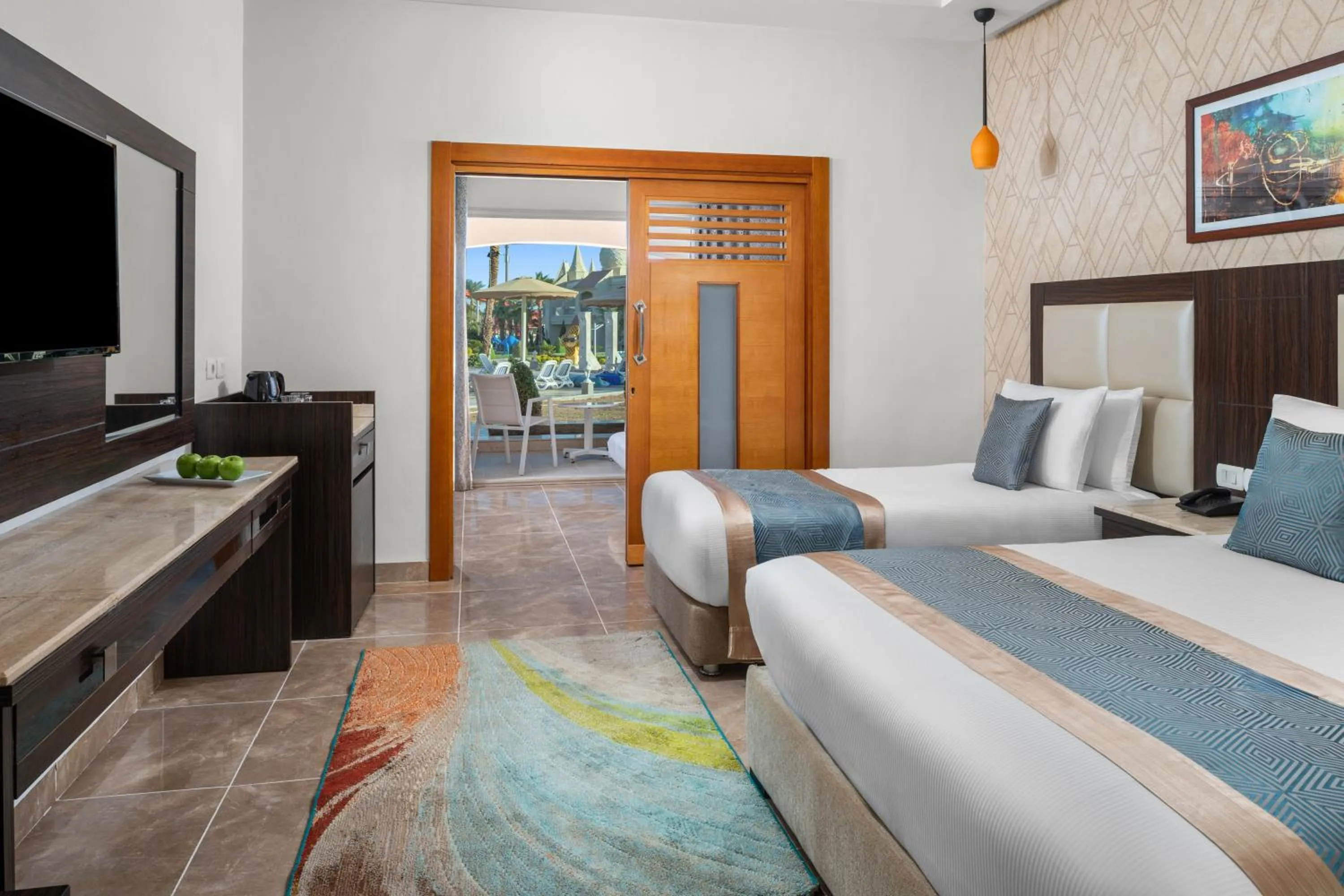 Bed in Pickalbatros Aqua Blu Sharm El Sheikh