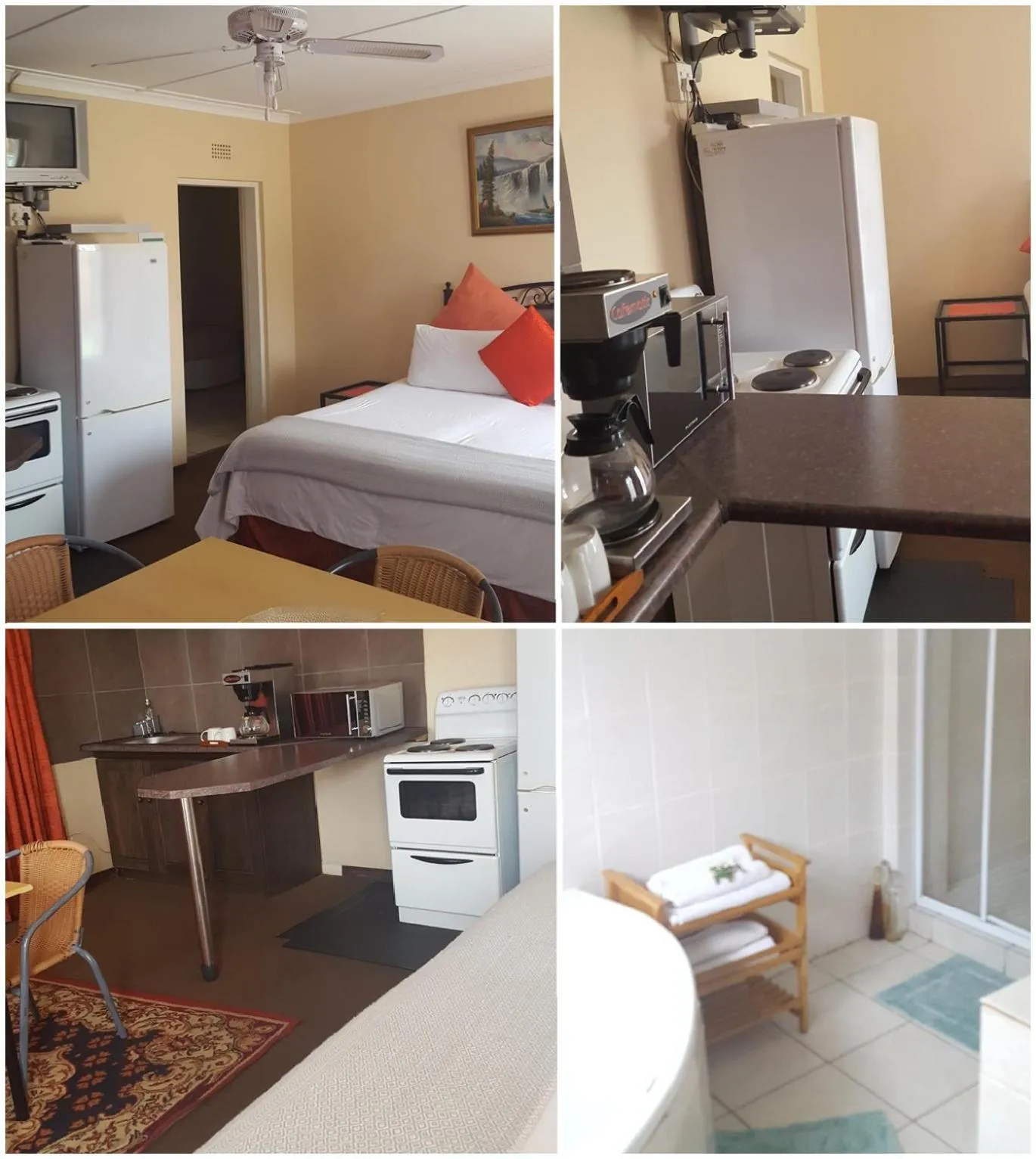 Bathroom, Bed in Amberlight Self Catering Accommodation