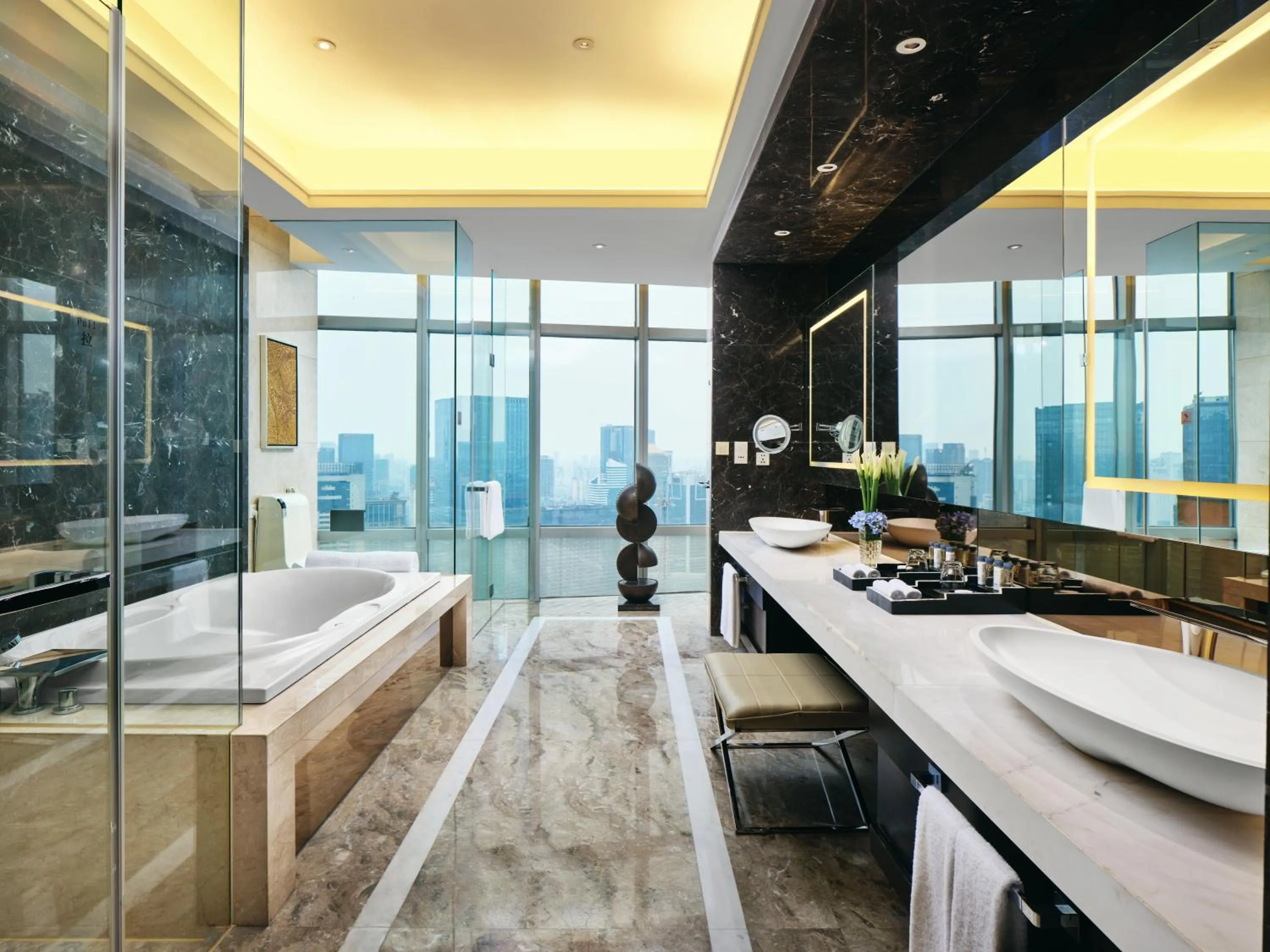 Bathroom in Grand ParcVue Hotel Residence Chengdu