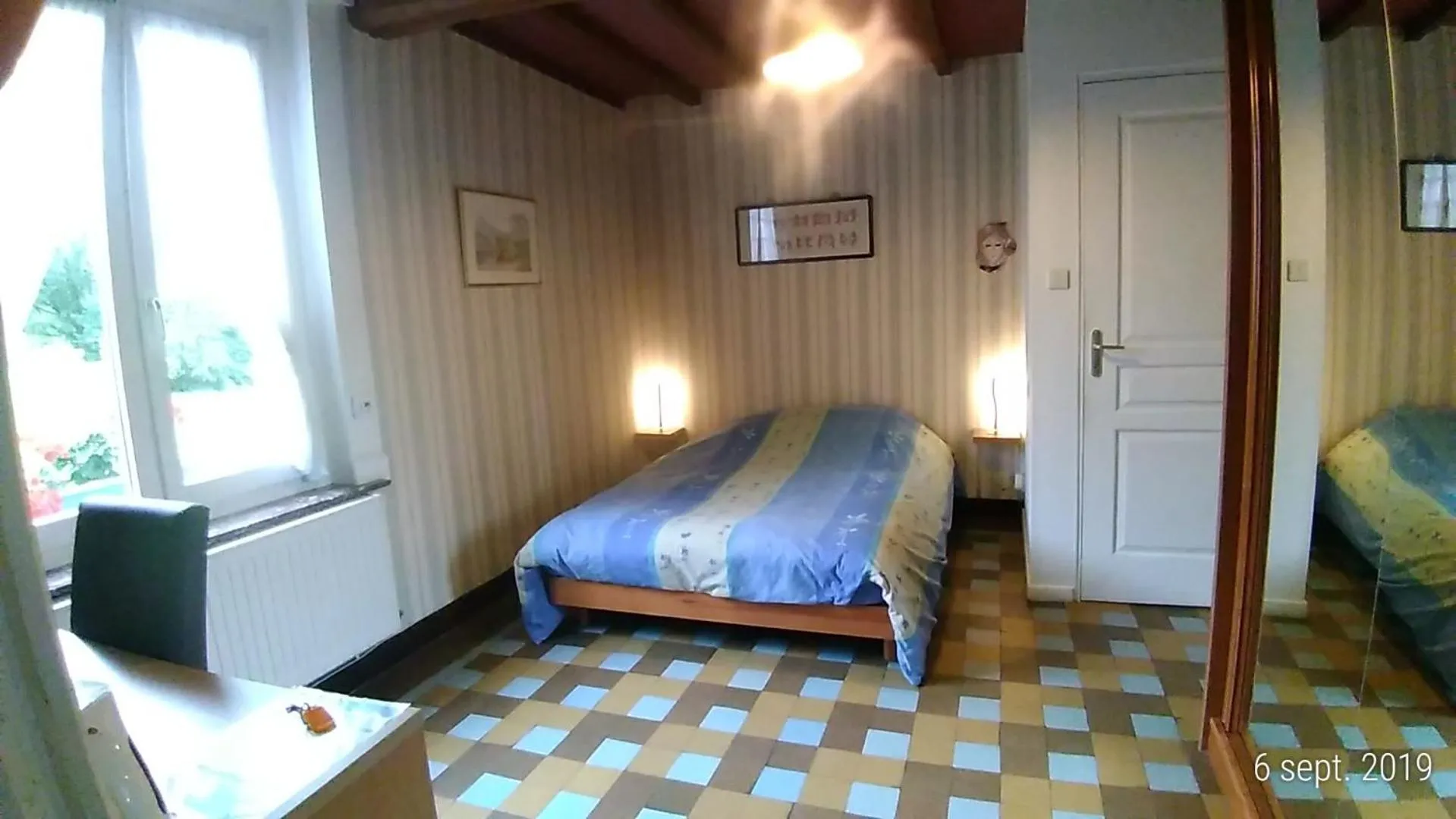 Bedroom, Bed in Le moulin de Cohem