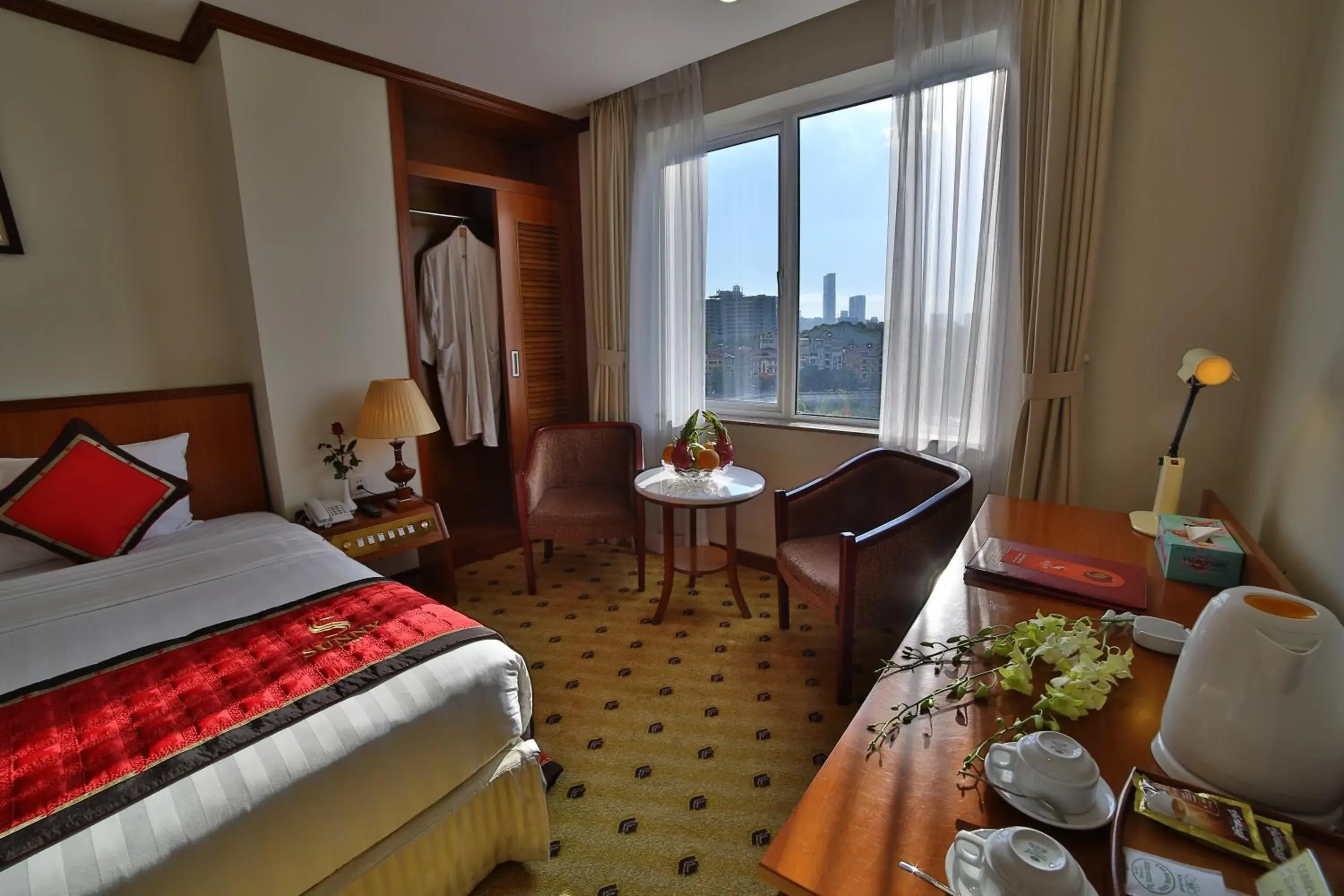 Bedroom, Bed in Sunny Hotel 1 Bedroom, Bed in Sunny Hotel 1