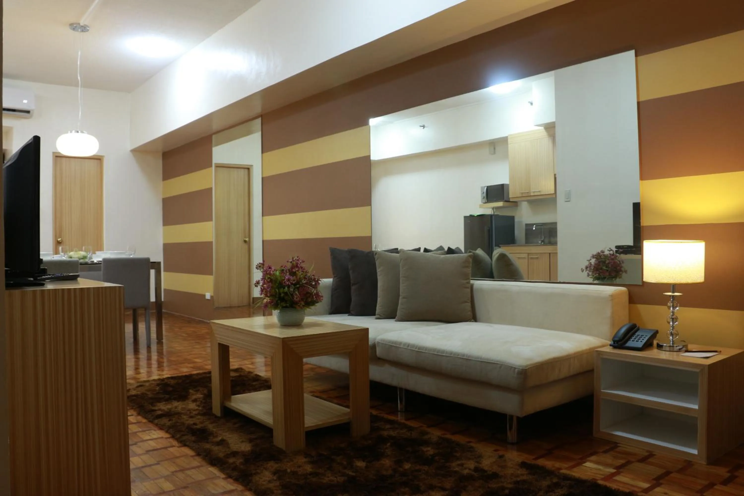 Living room in Prince Plaza II Condotel
