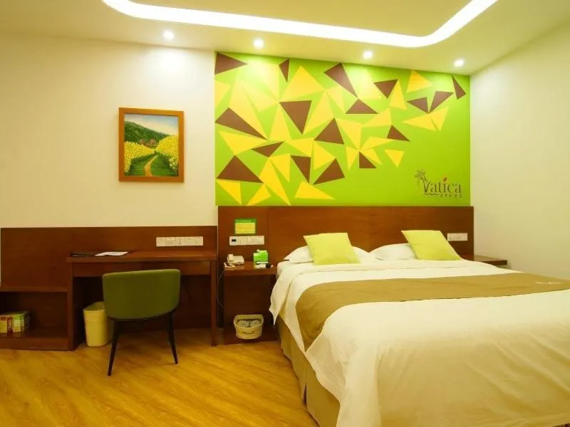 Bed in Vatica AnHui Fuyang Linquan South Jiefang Hotel.