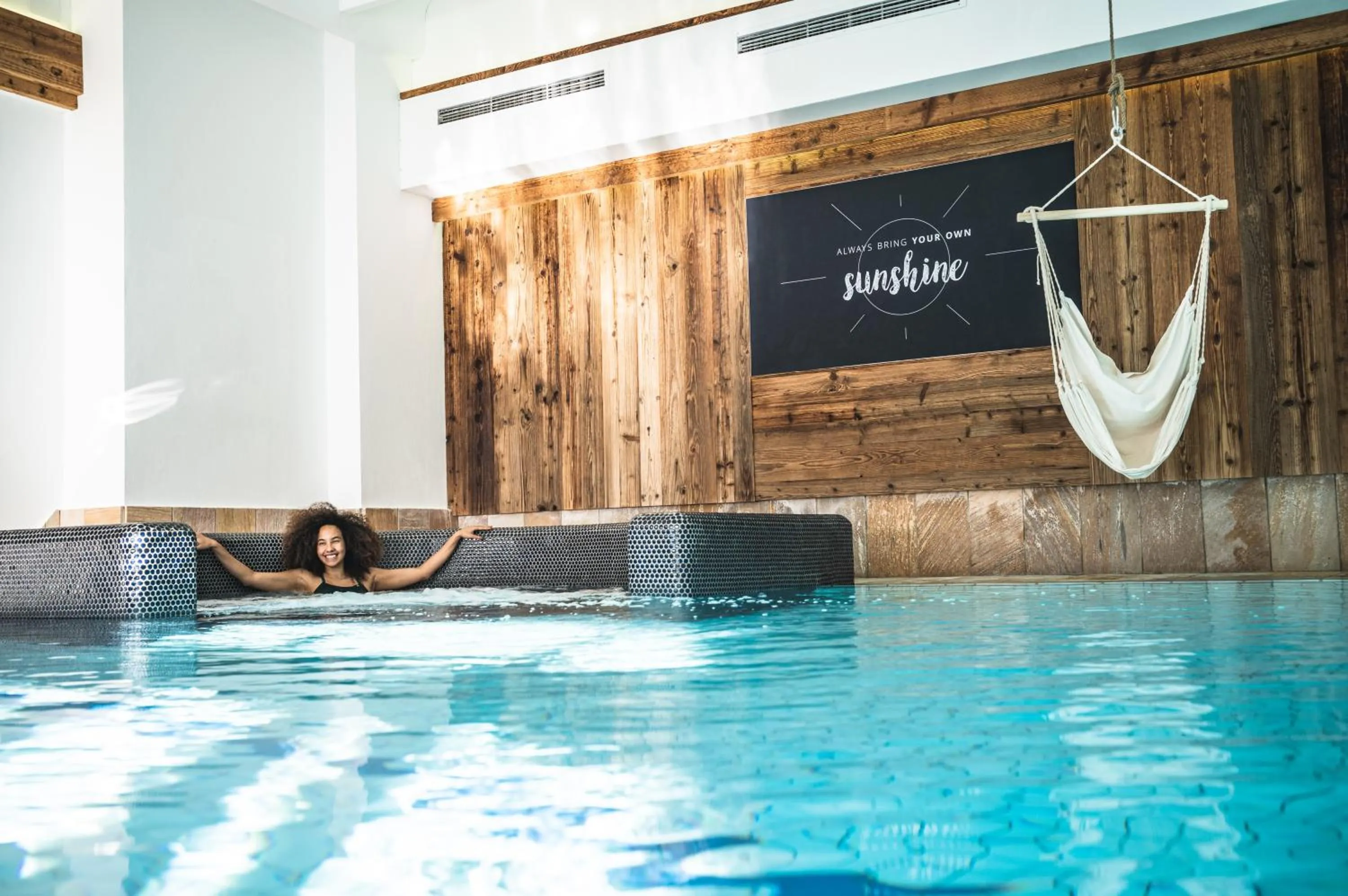 Swimming pool in Hotel Das Falkenstein