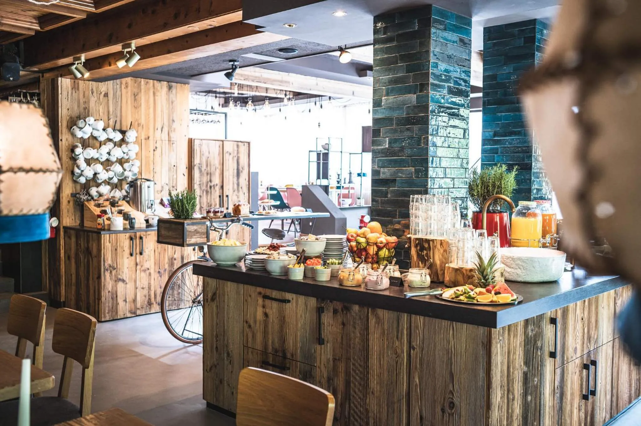 Buffet breakfast in Hotel Das Falkenstein