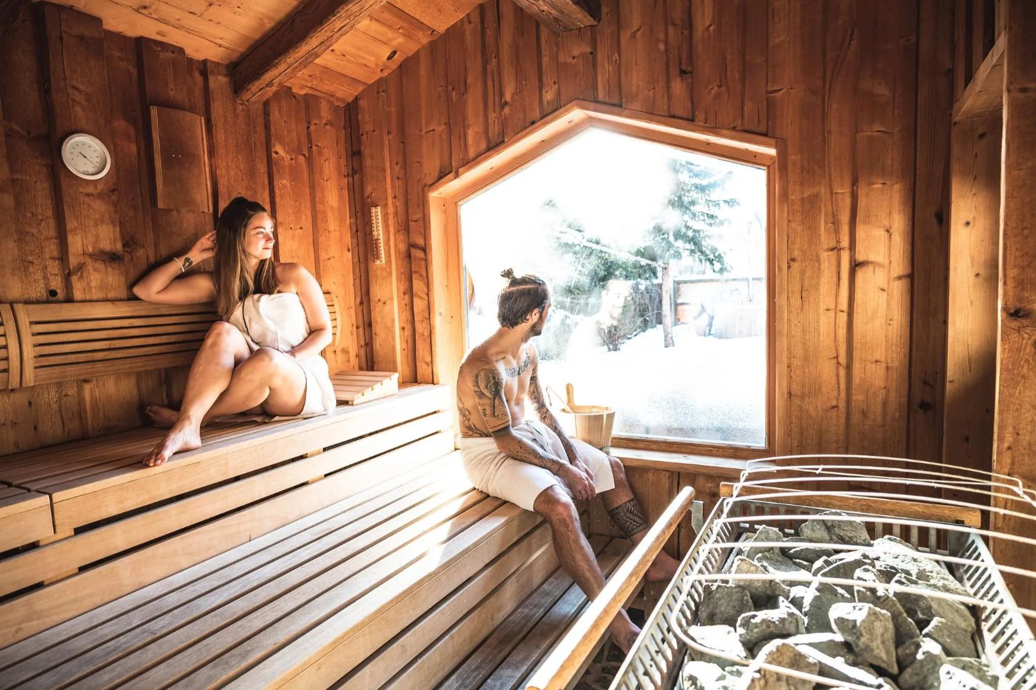 Sauna in Hotel Das Falkenstein