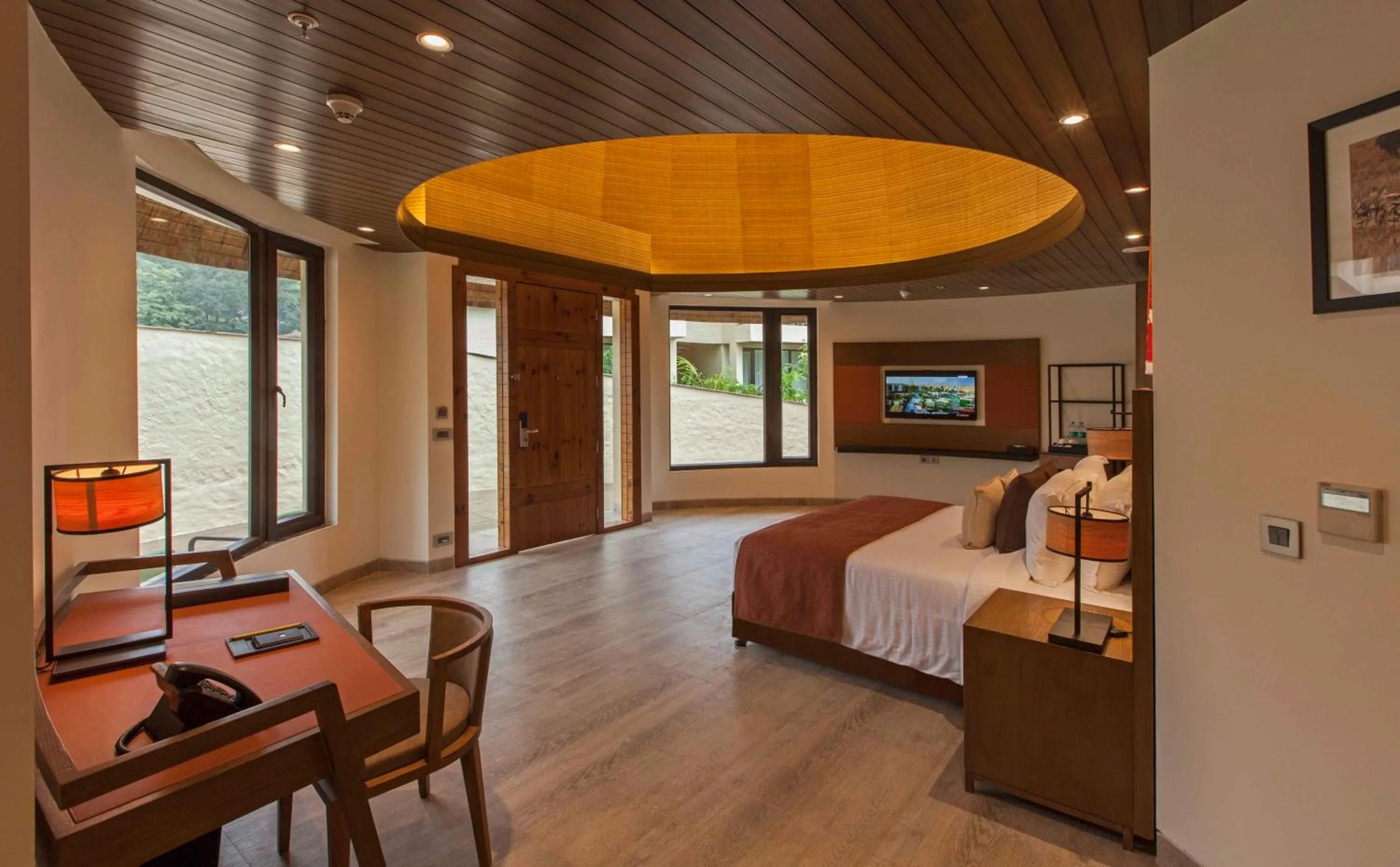 Bedroom, Bed in Lemon Tree Premier, Corbett