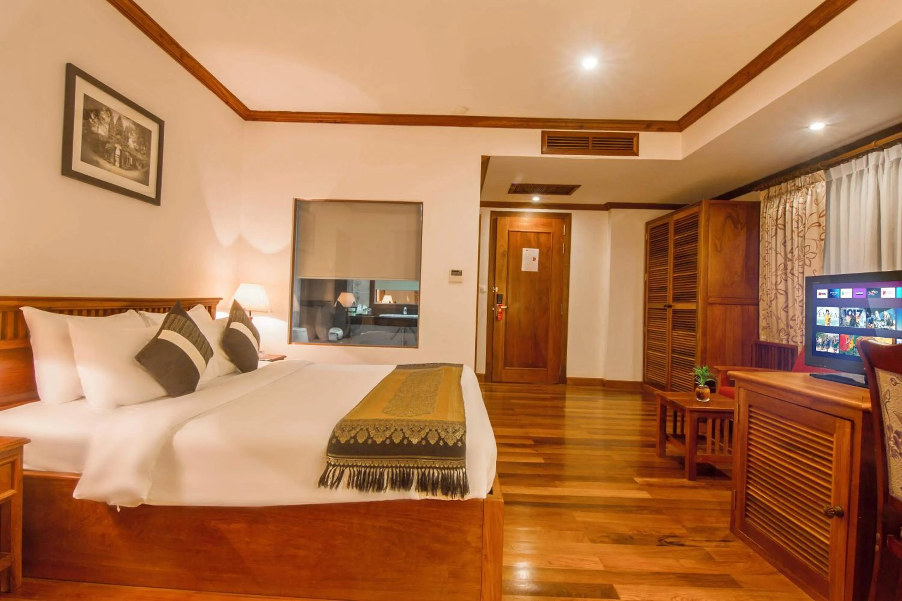 Bed in Cheathata CTA Hotel Siem Reap