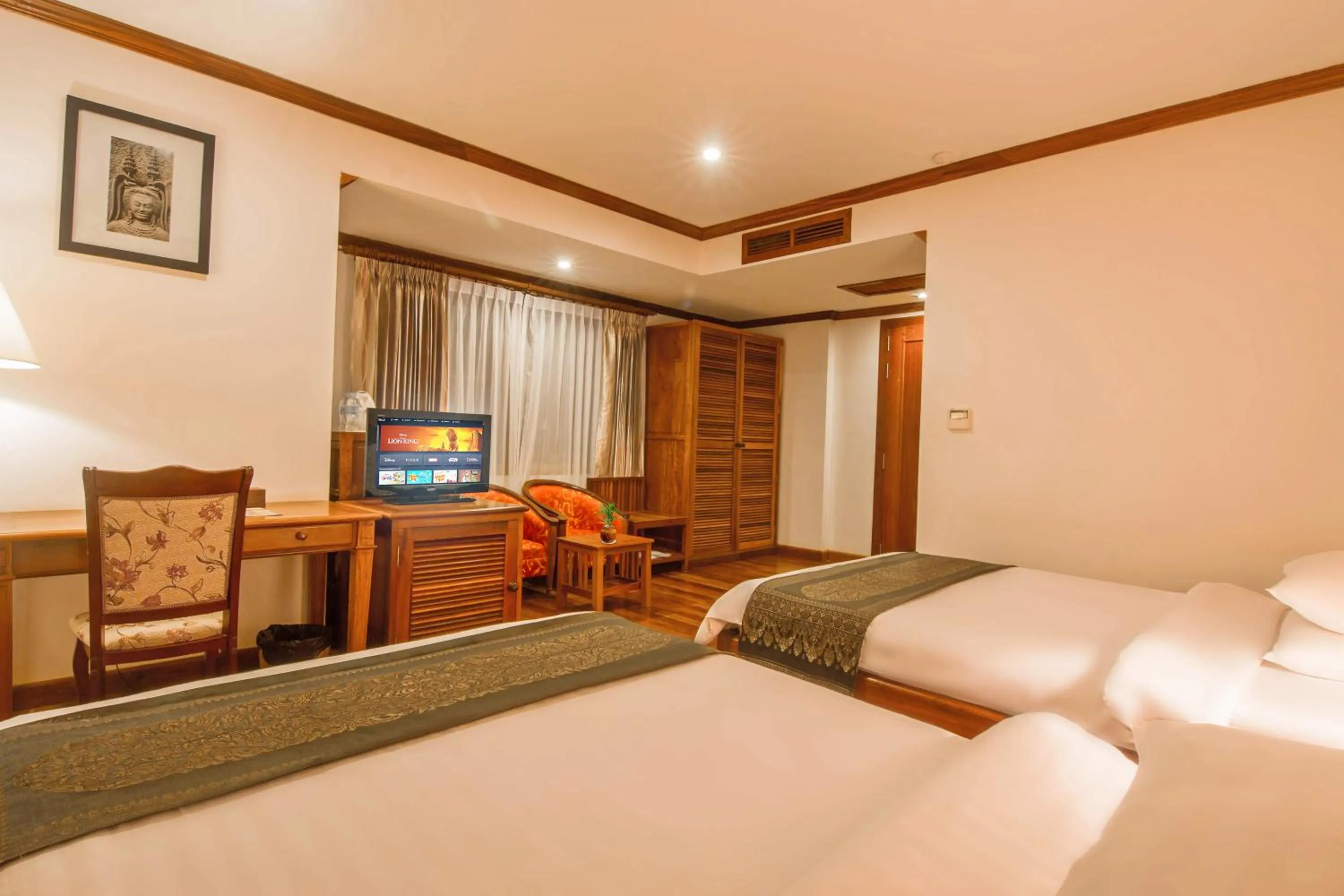 Bed in Cheathata CTA Hotel Siem Reap