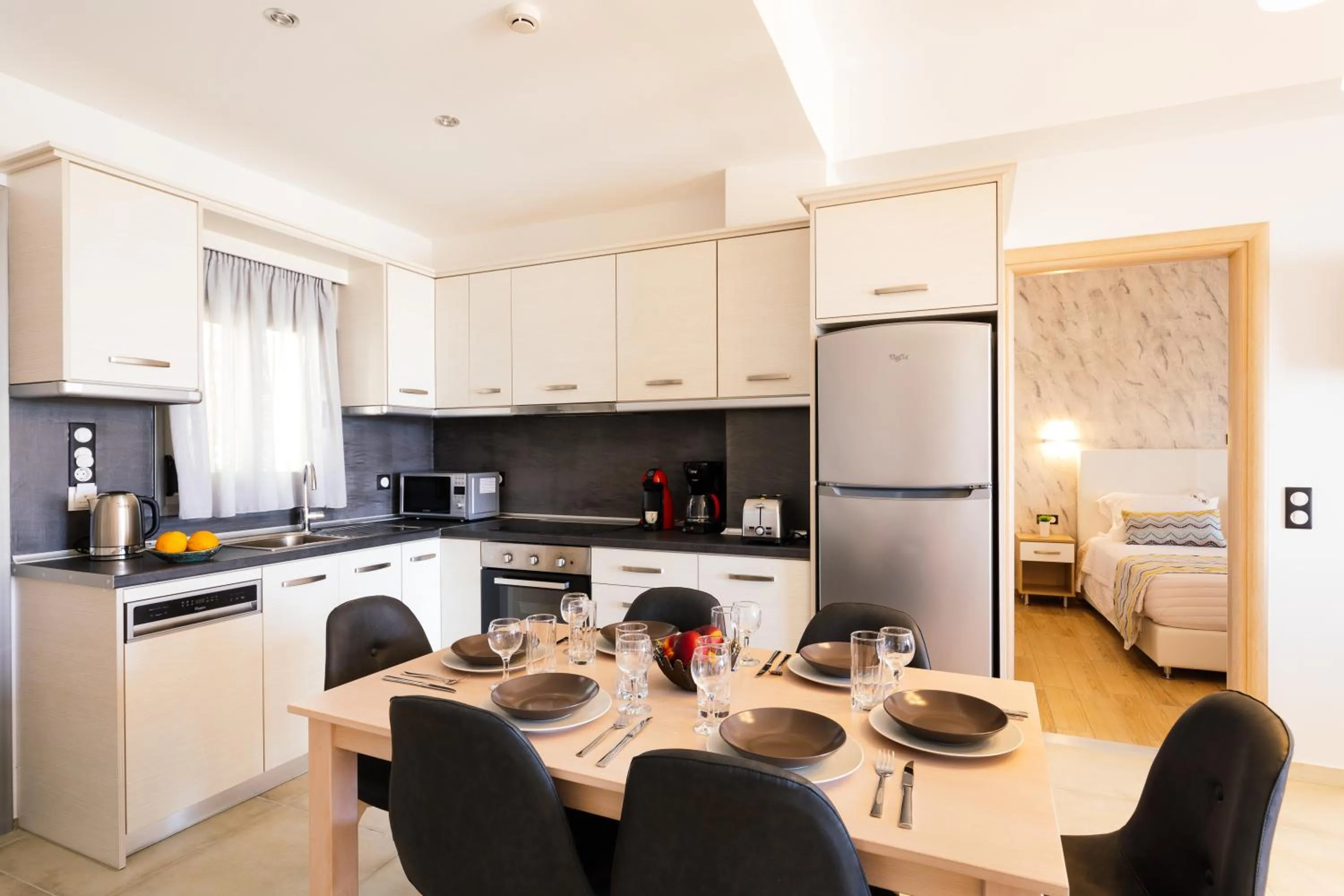 Kitchen or kitchenette in Belvedere Luxury Apartments & Spa