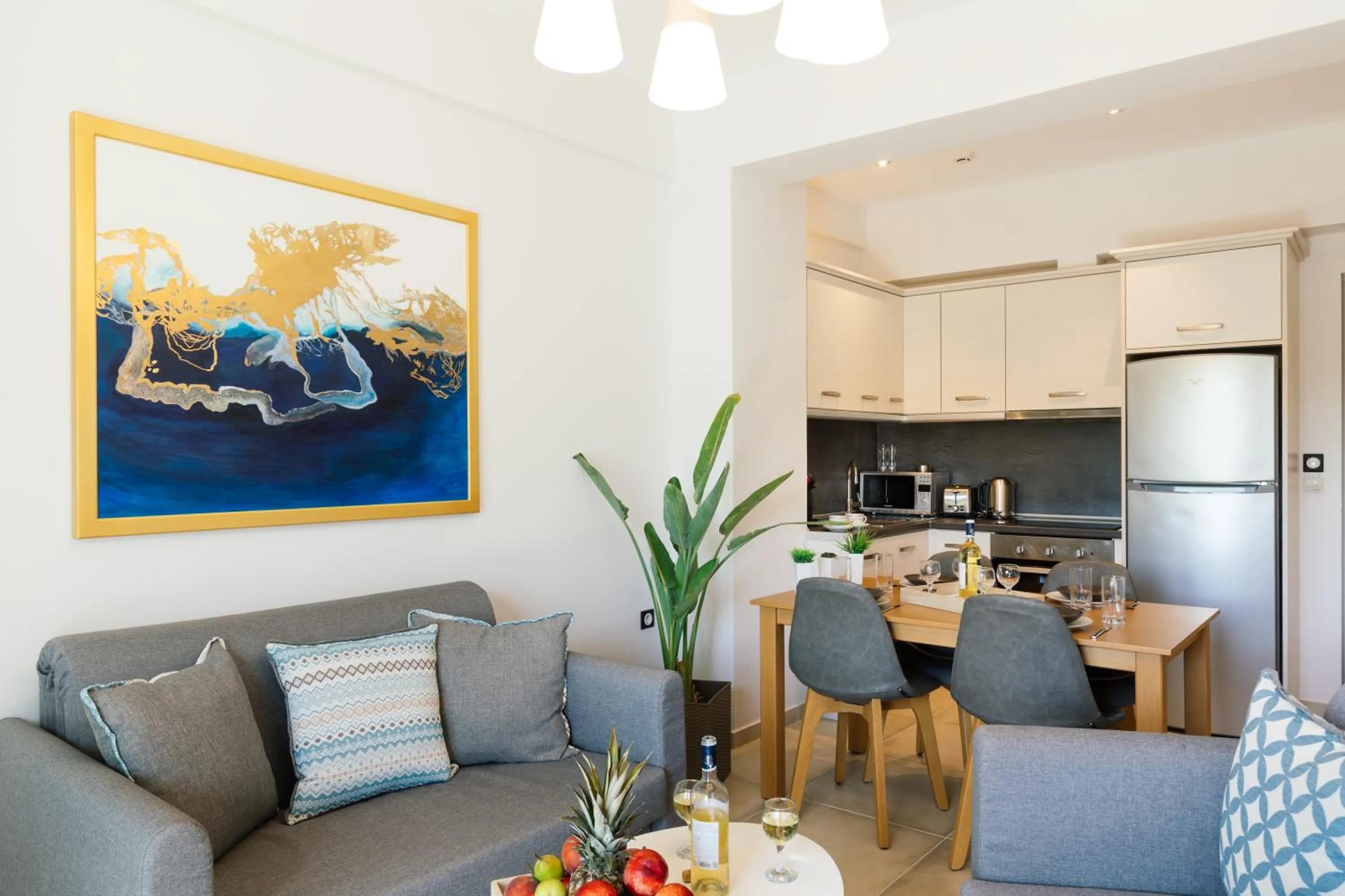 Kitchen or kitchenette in Belvedere Luxury Apartments & Spa