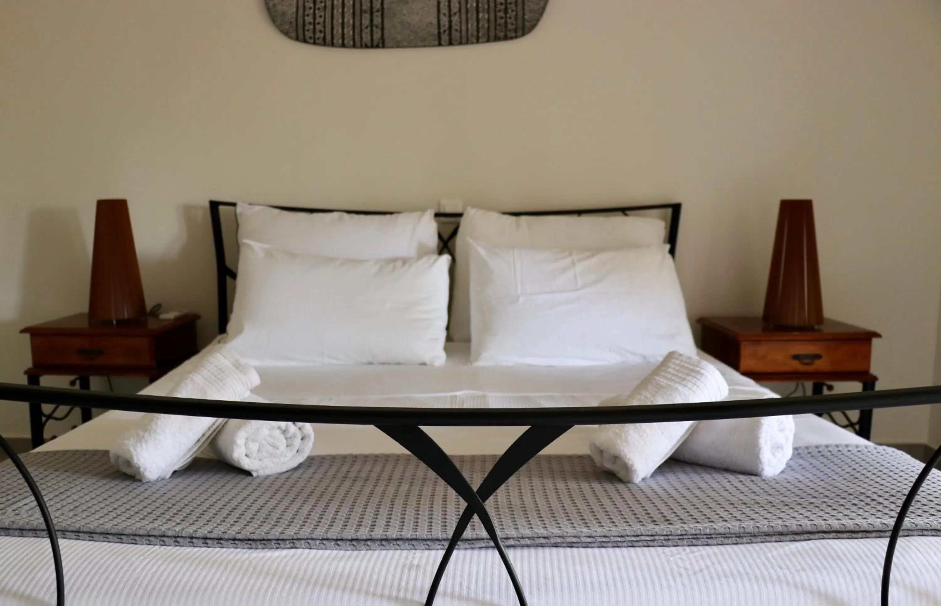 Bedroom, Bed in Grand Bleu Apartments & Villas