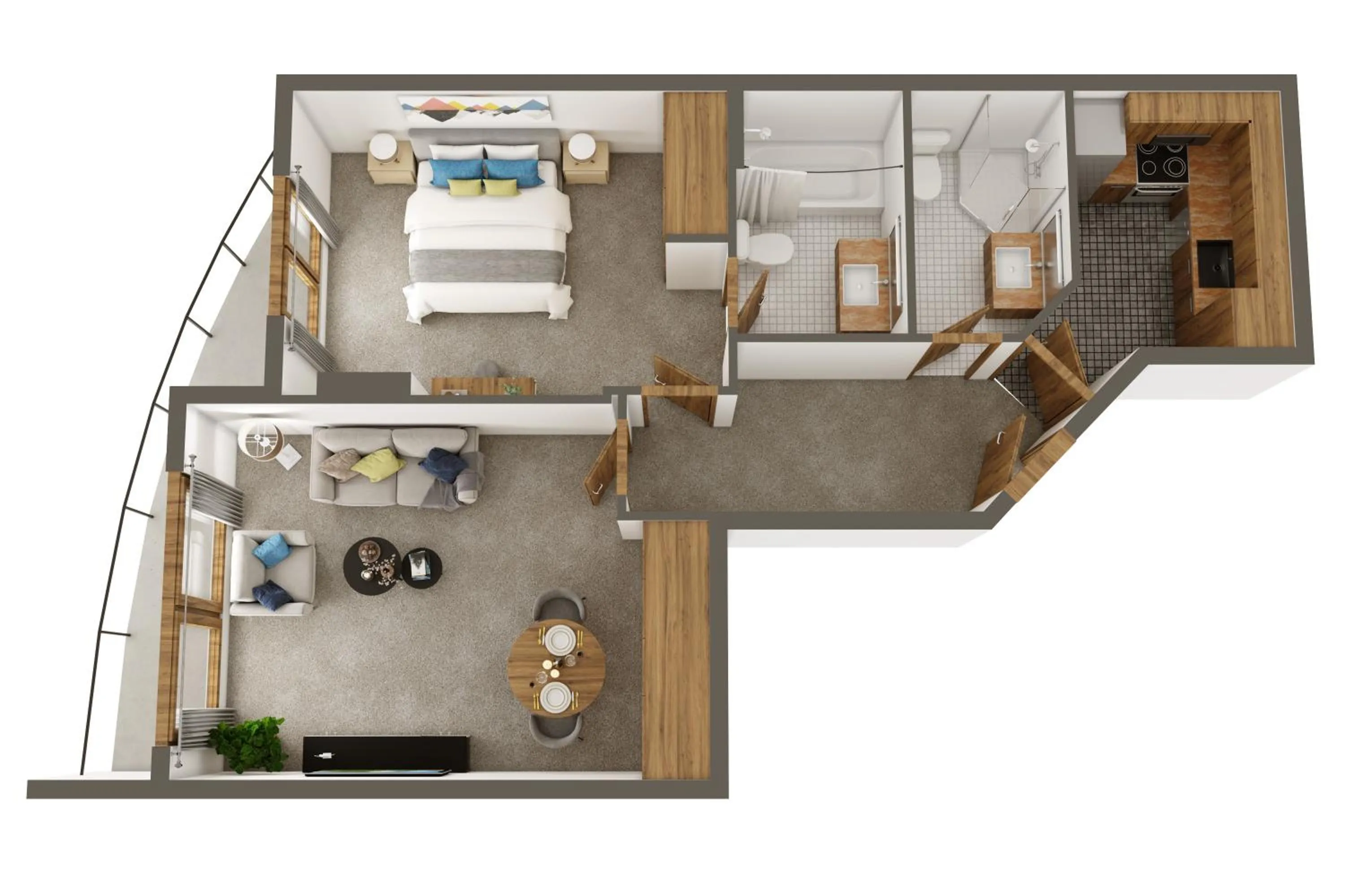 Floor plan in Sanctum Maida Vale