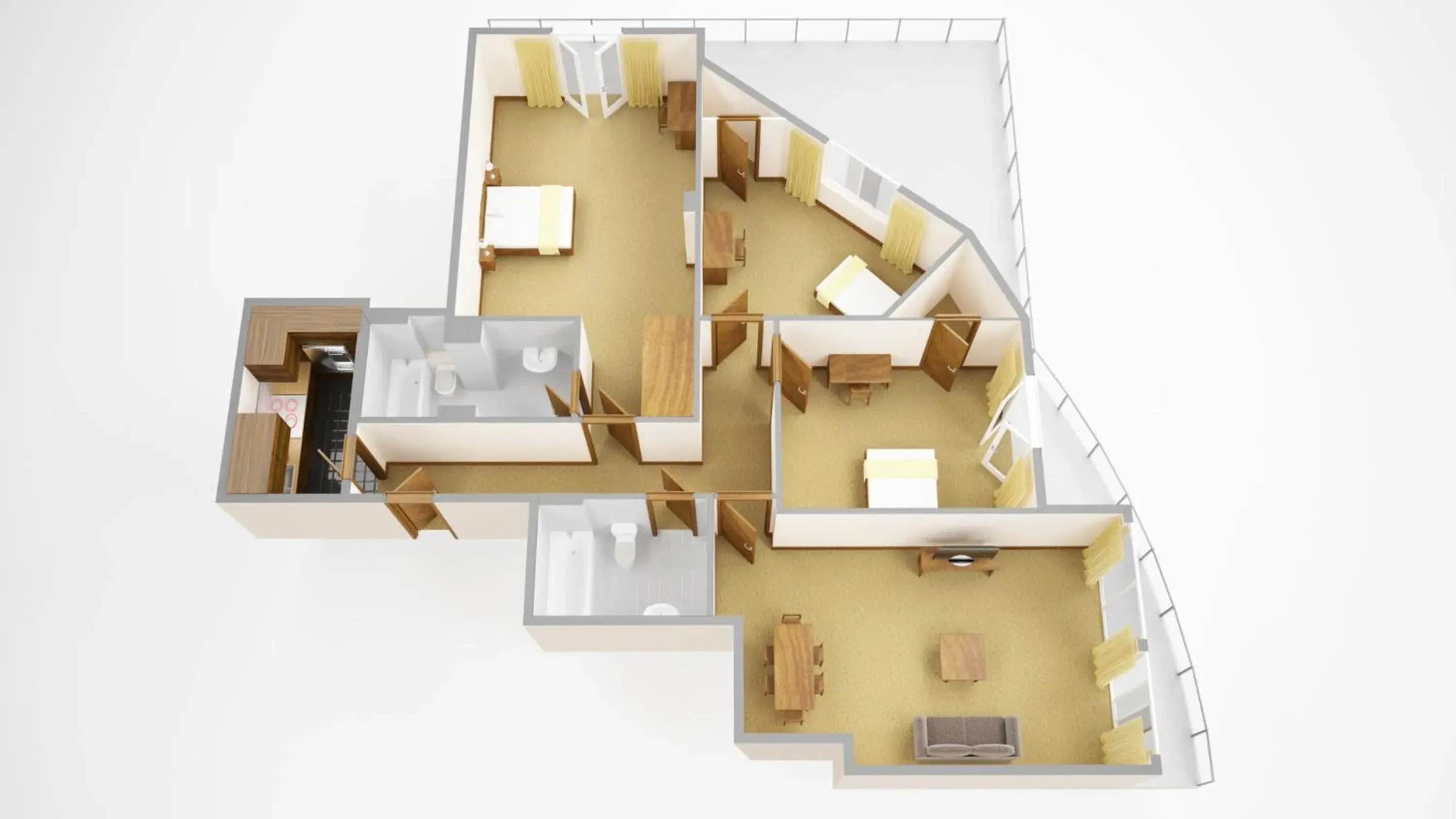 Floor Plan in Sanctum International Serviced Apartments