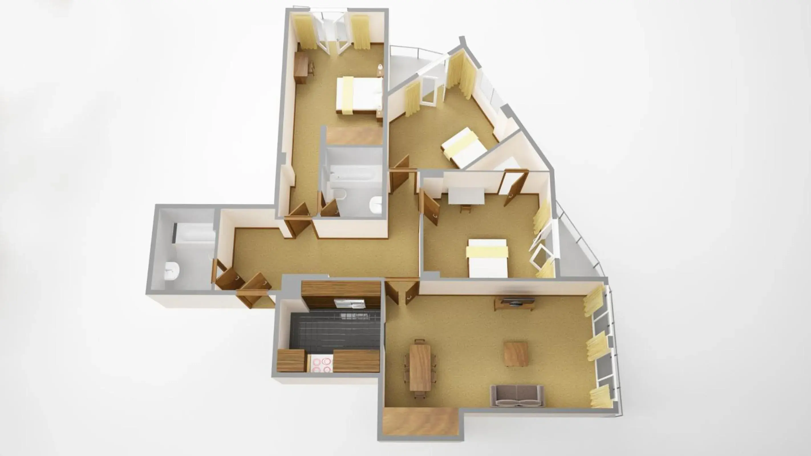 Floor Plan in Sanctum International Serviced Apartments