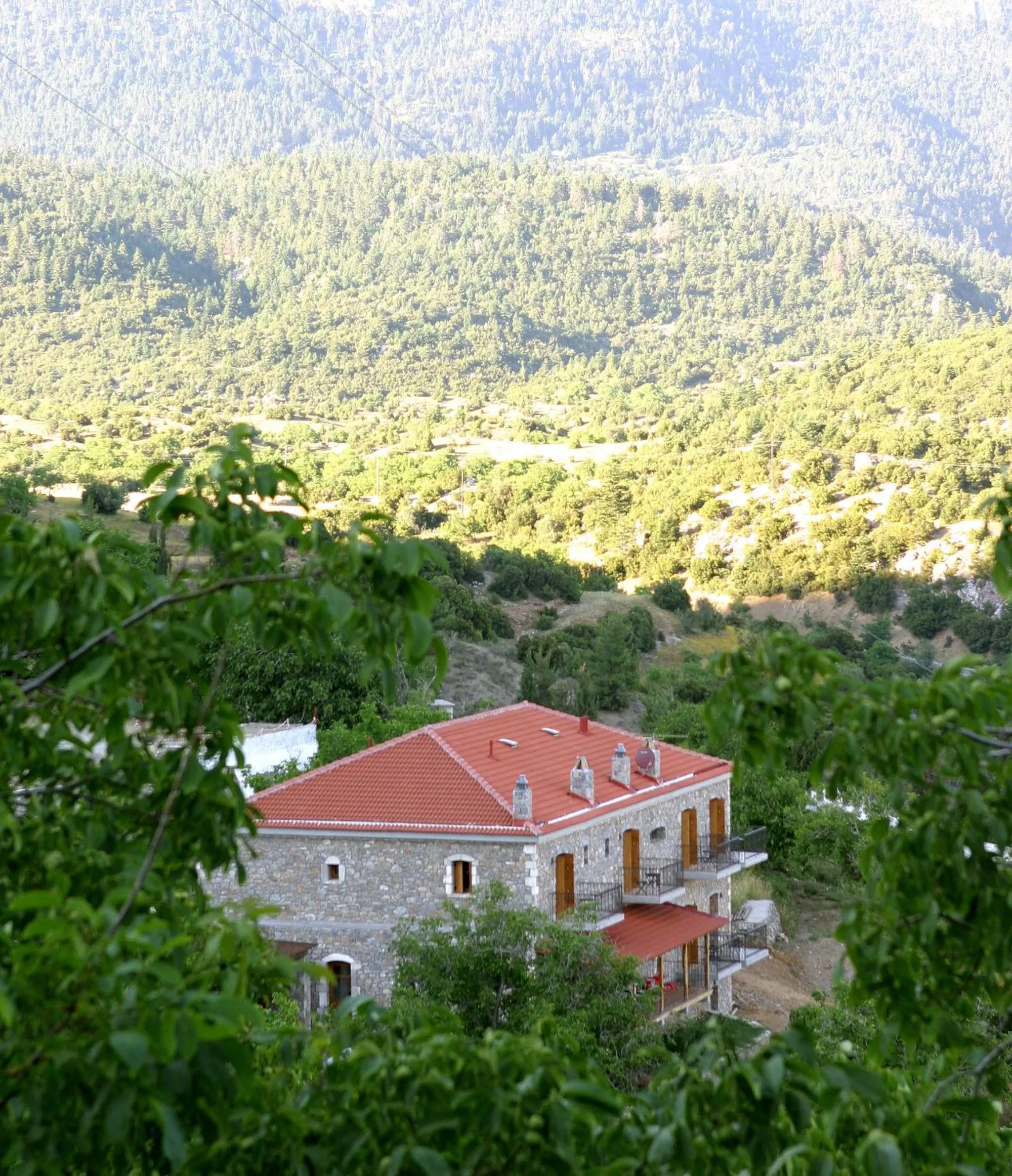 Bird's eye view in Hotel Papanikola