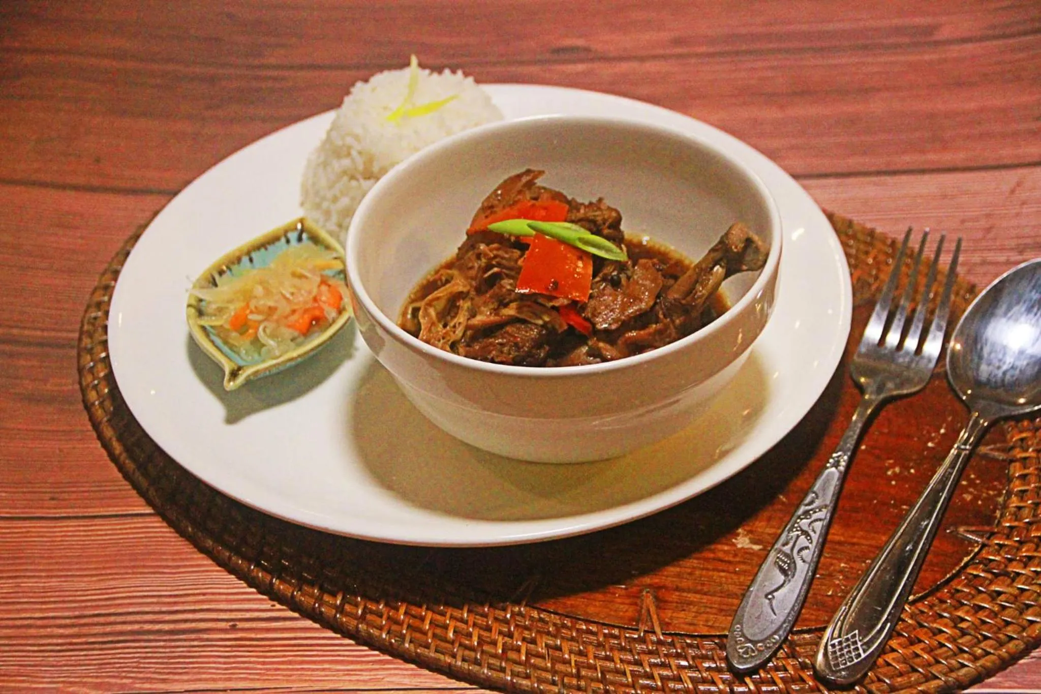 Dinner in Adriana's Place Tropical Guesthouse