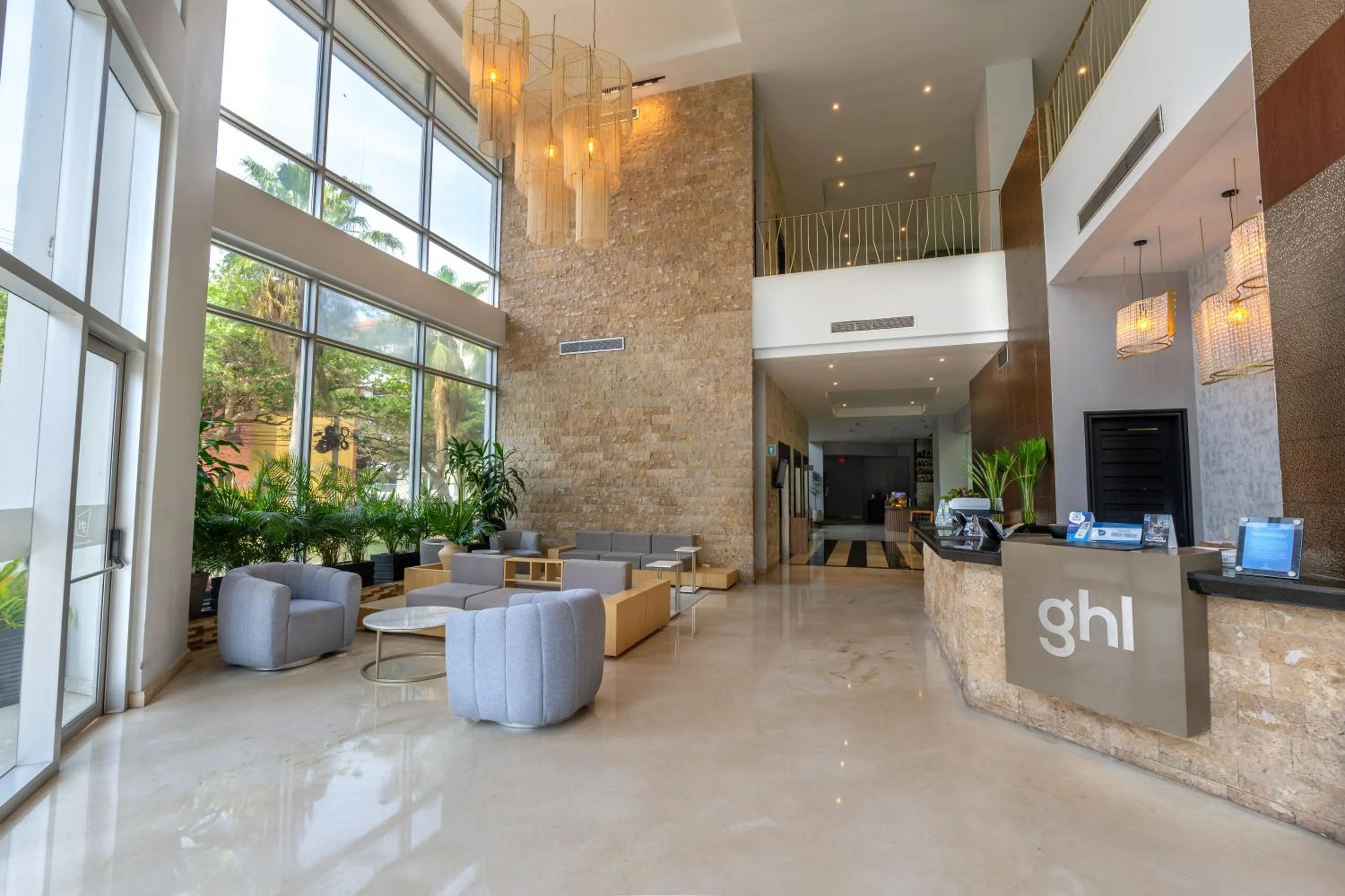 Lobby or reception in GHL Hotel Barranquilla