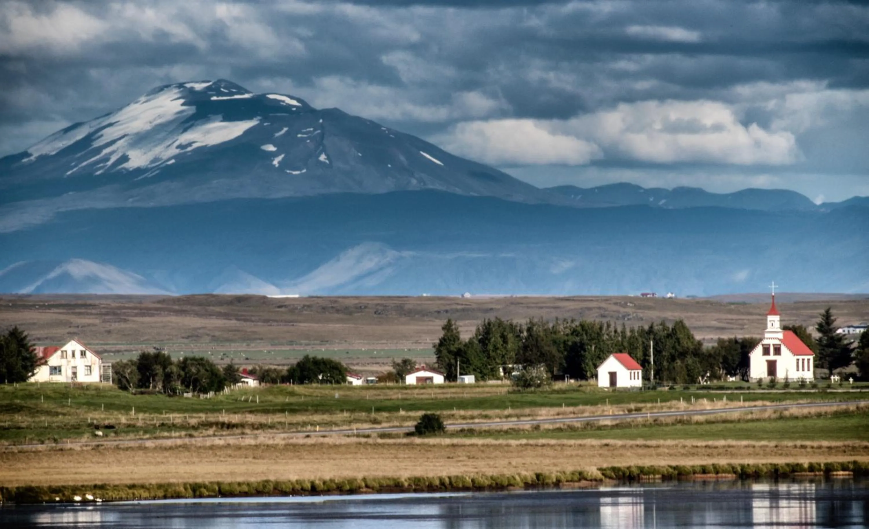 Mountain view in Guesthouse Vatnsholt