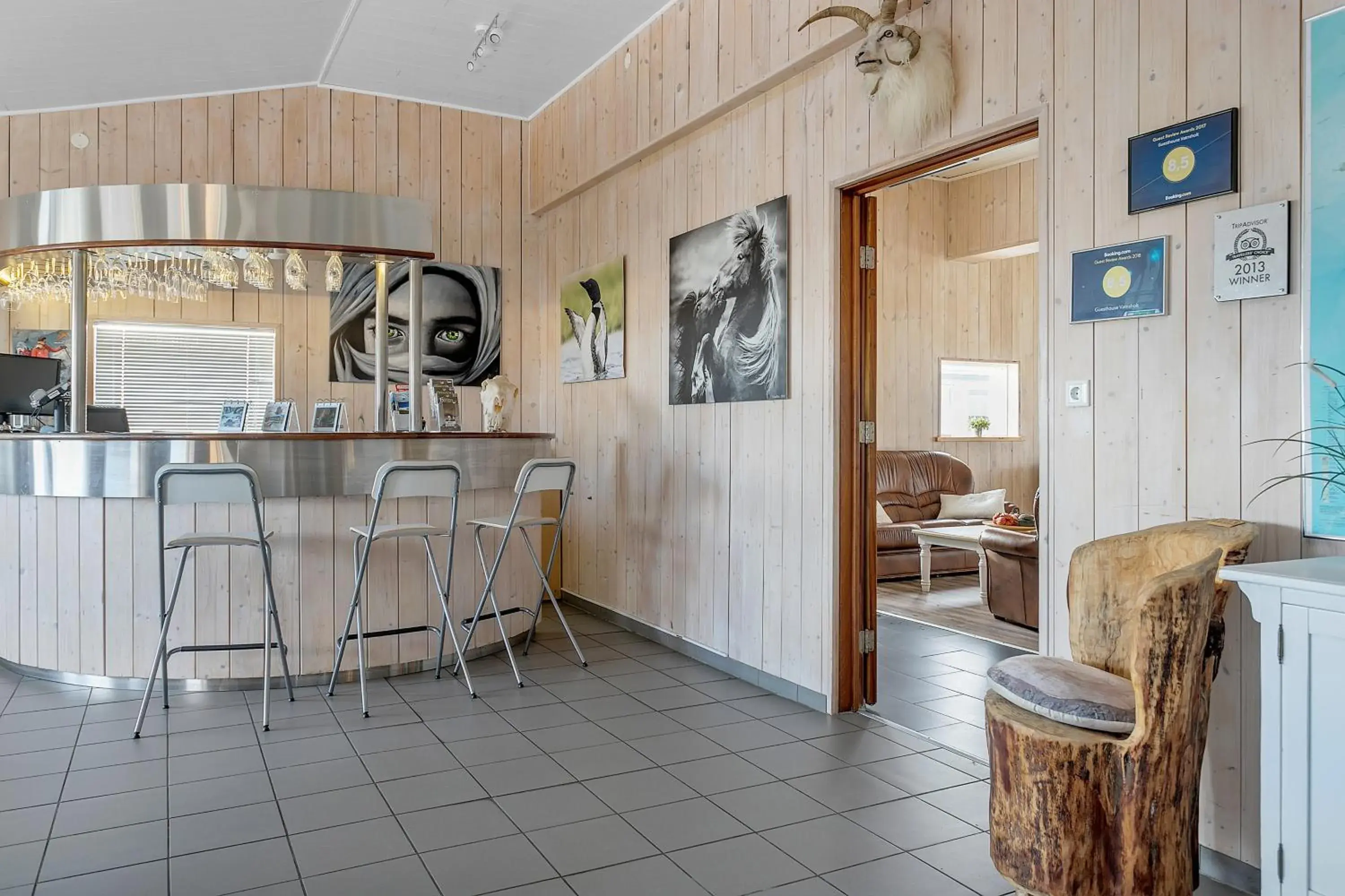 Lobby or reception in Guesthouse Vatnsholt Lobby or reception in Guesthouse Vatnsholt