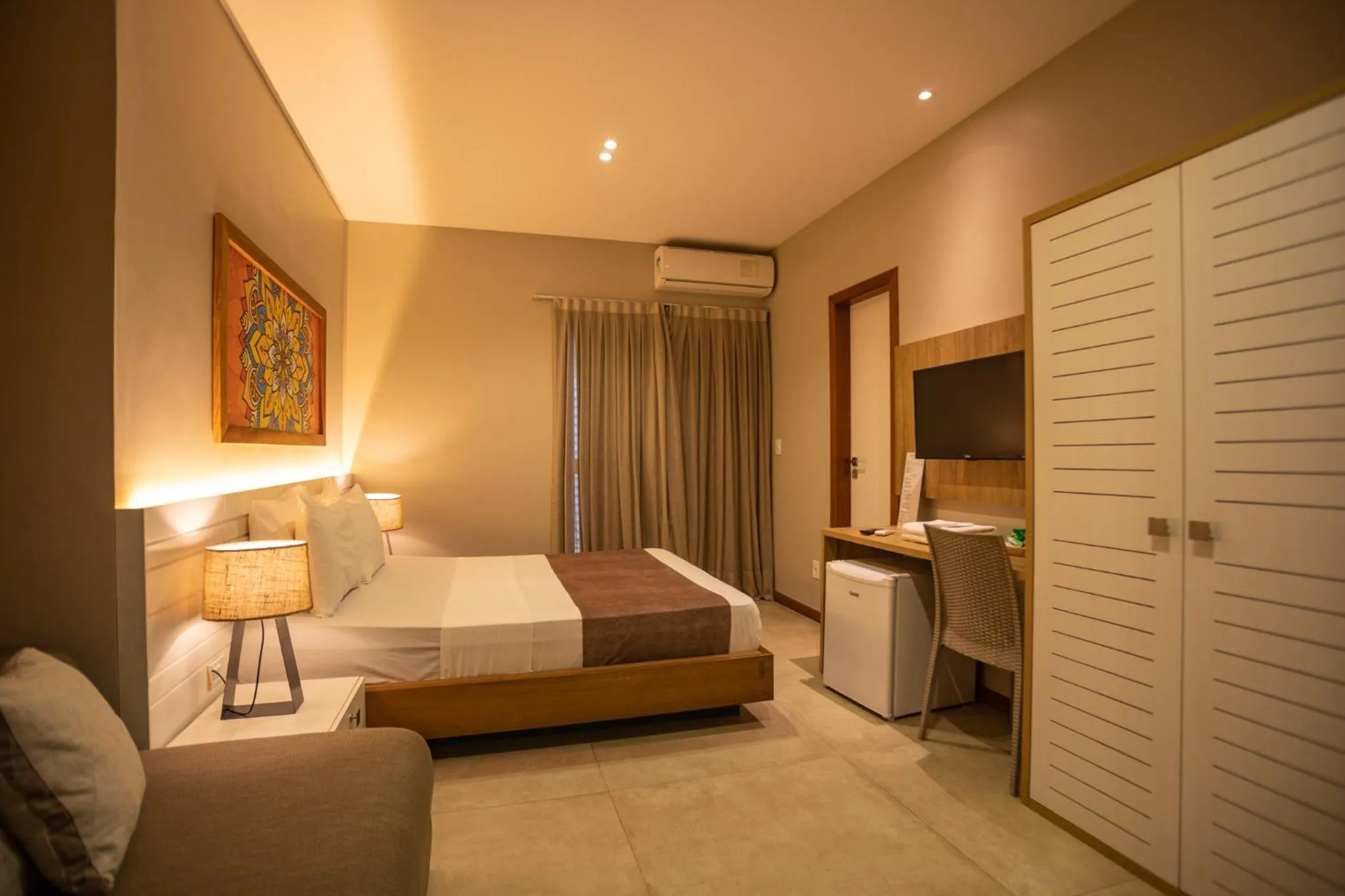 Bedroom, Bed in Bravo Pousada Design