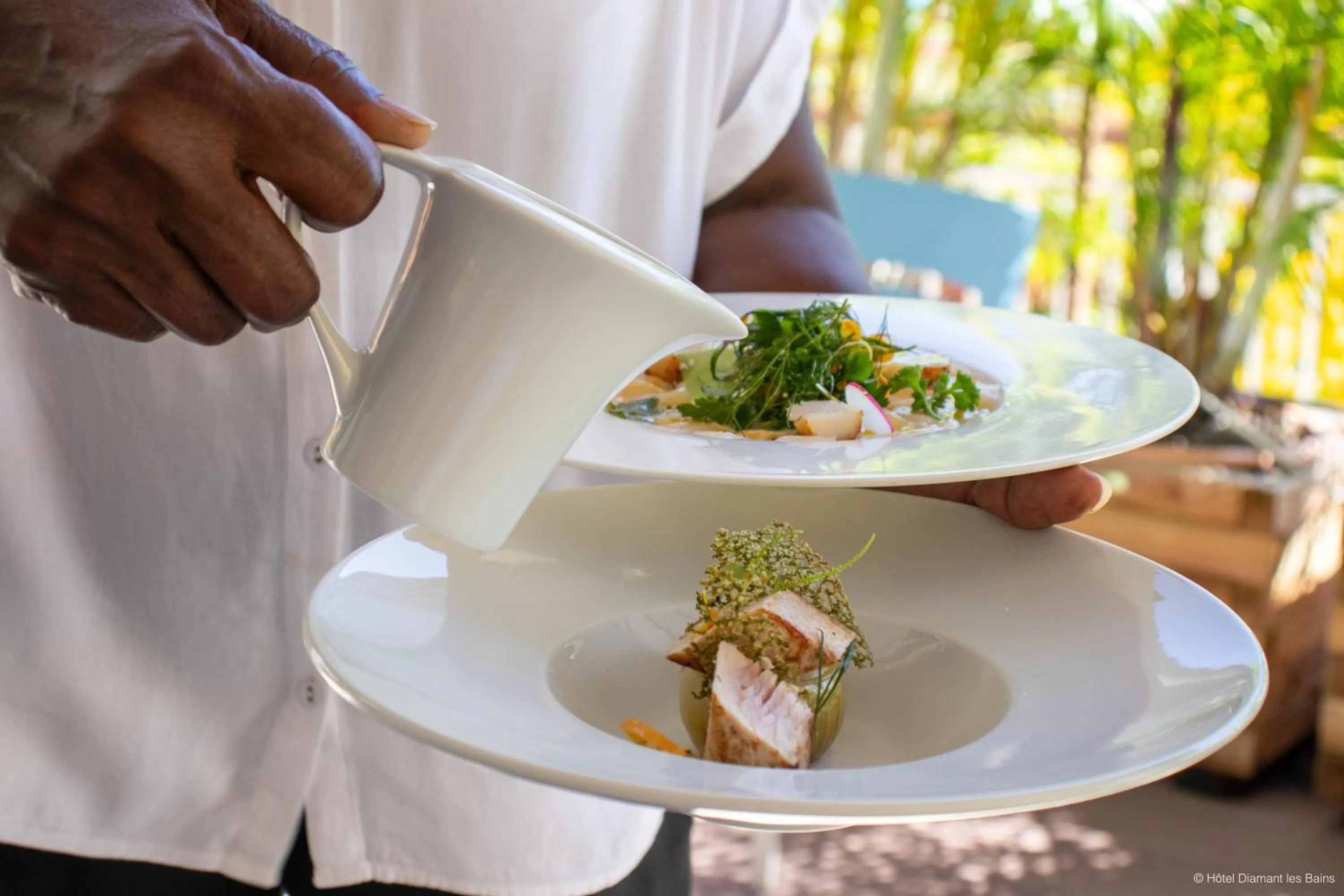 Food and drinks in Diamant les bains - Résidence Hôtelière