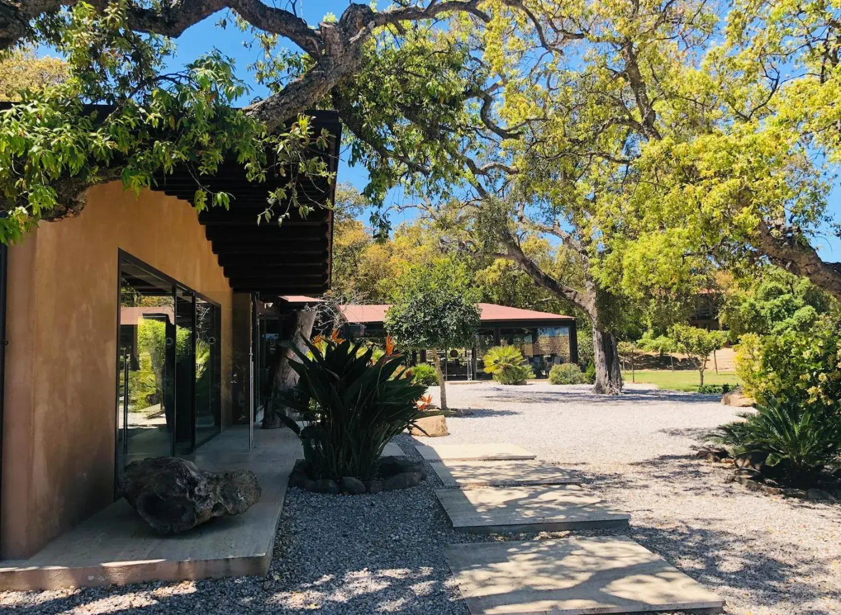 Facade/entrance in Vallegrande Nature Resort by Geocharme Facade/entrance in Vallegrande Nature Resort by Geocharme