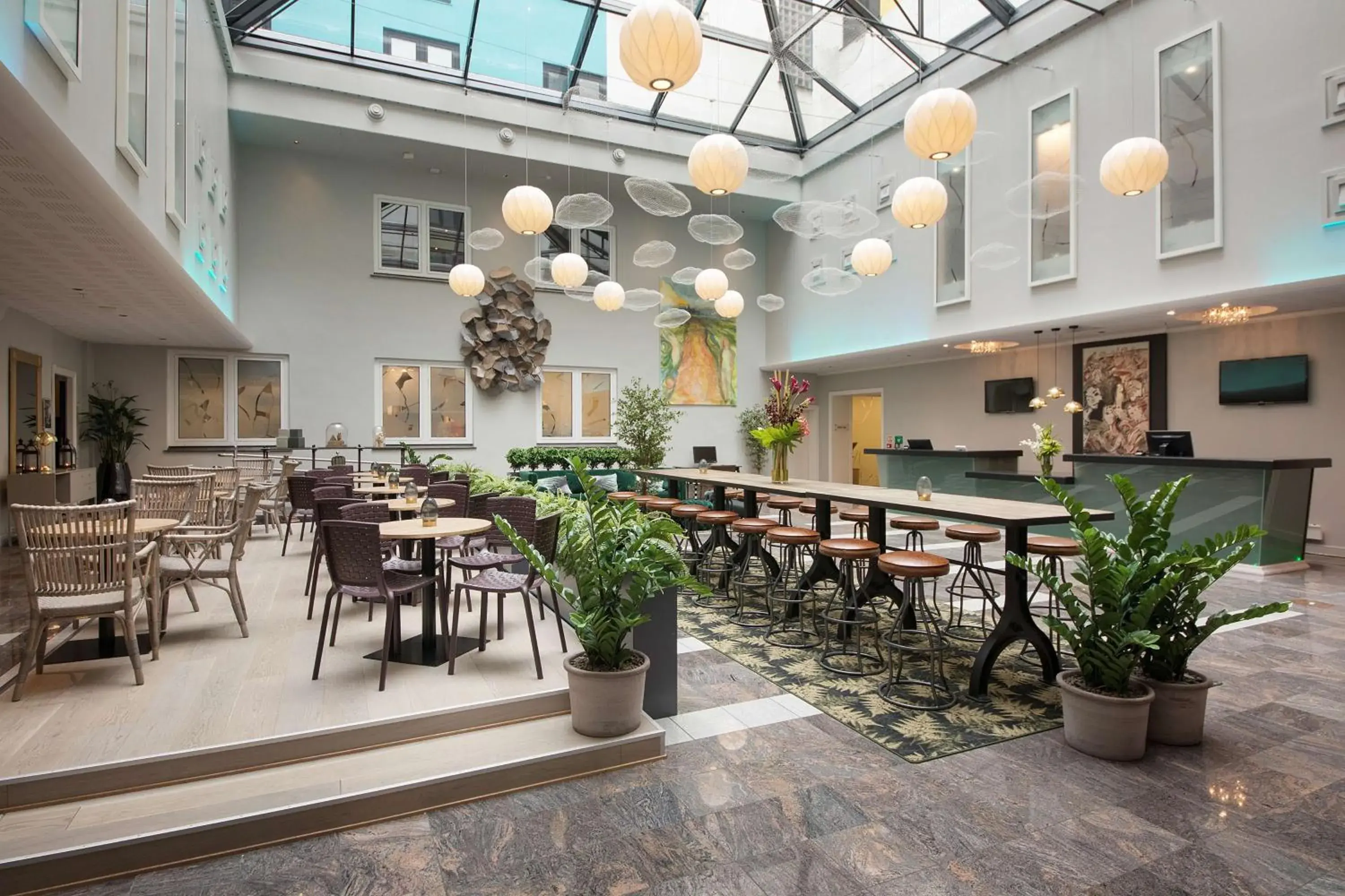 Lobby or reception in Scandic Neptun Lobby or reception in Scandic Neptun