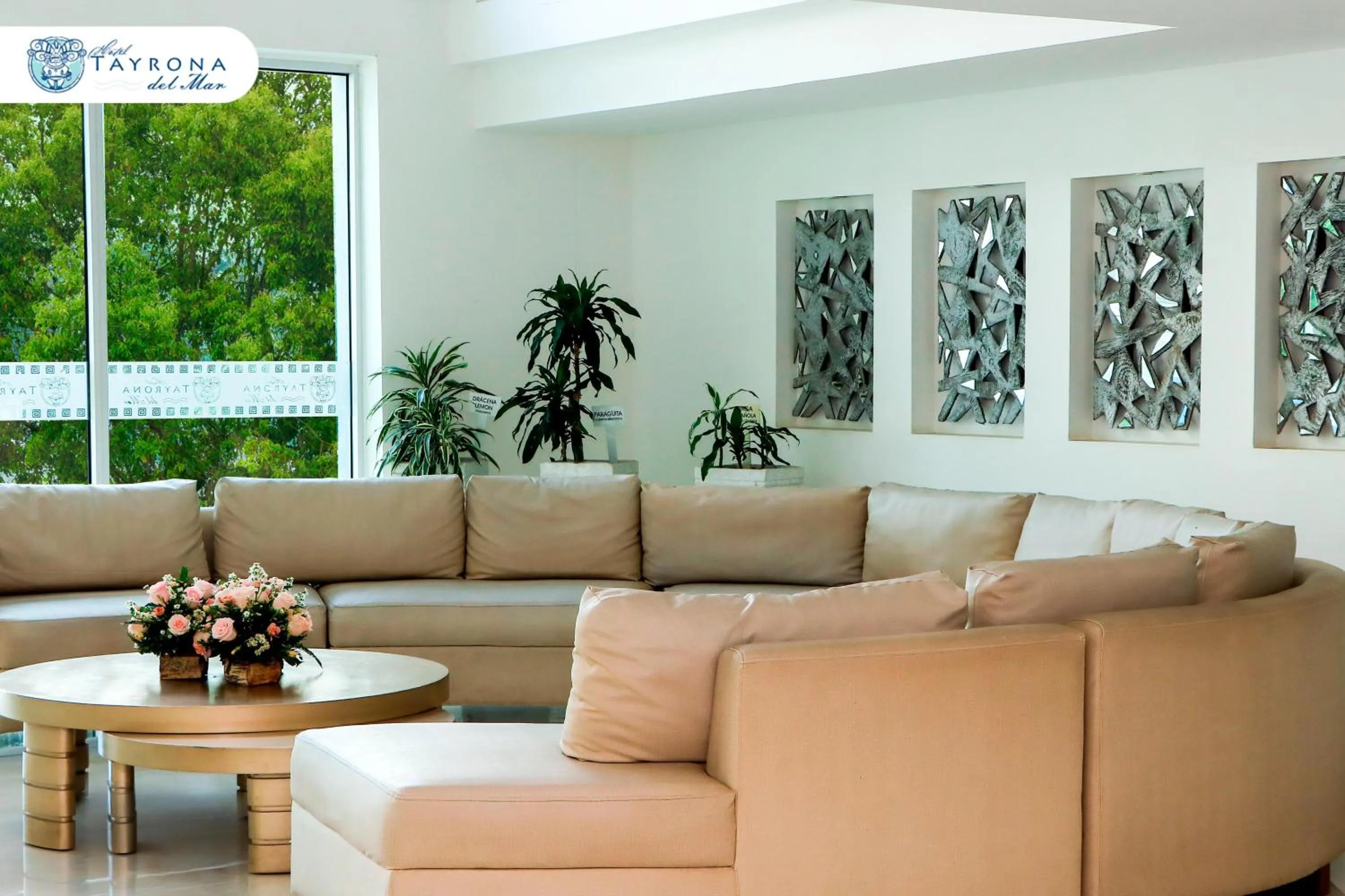 Lobby or reception in Hotel Tayrona del Mar